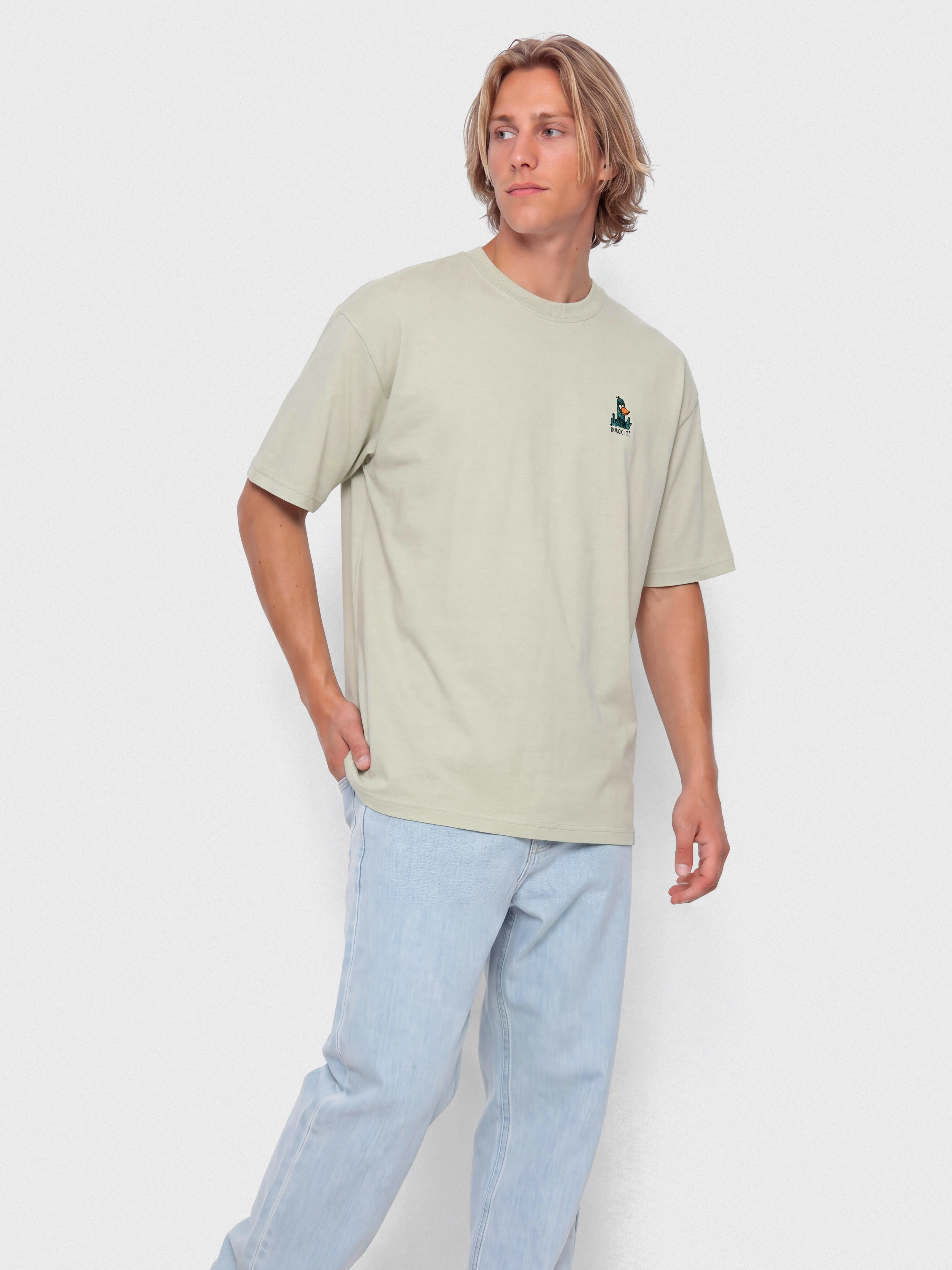 T-shirt Iriedaily What The Duck (light sage)