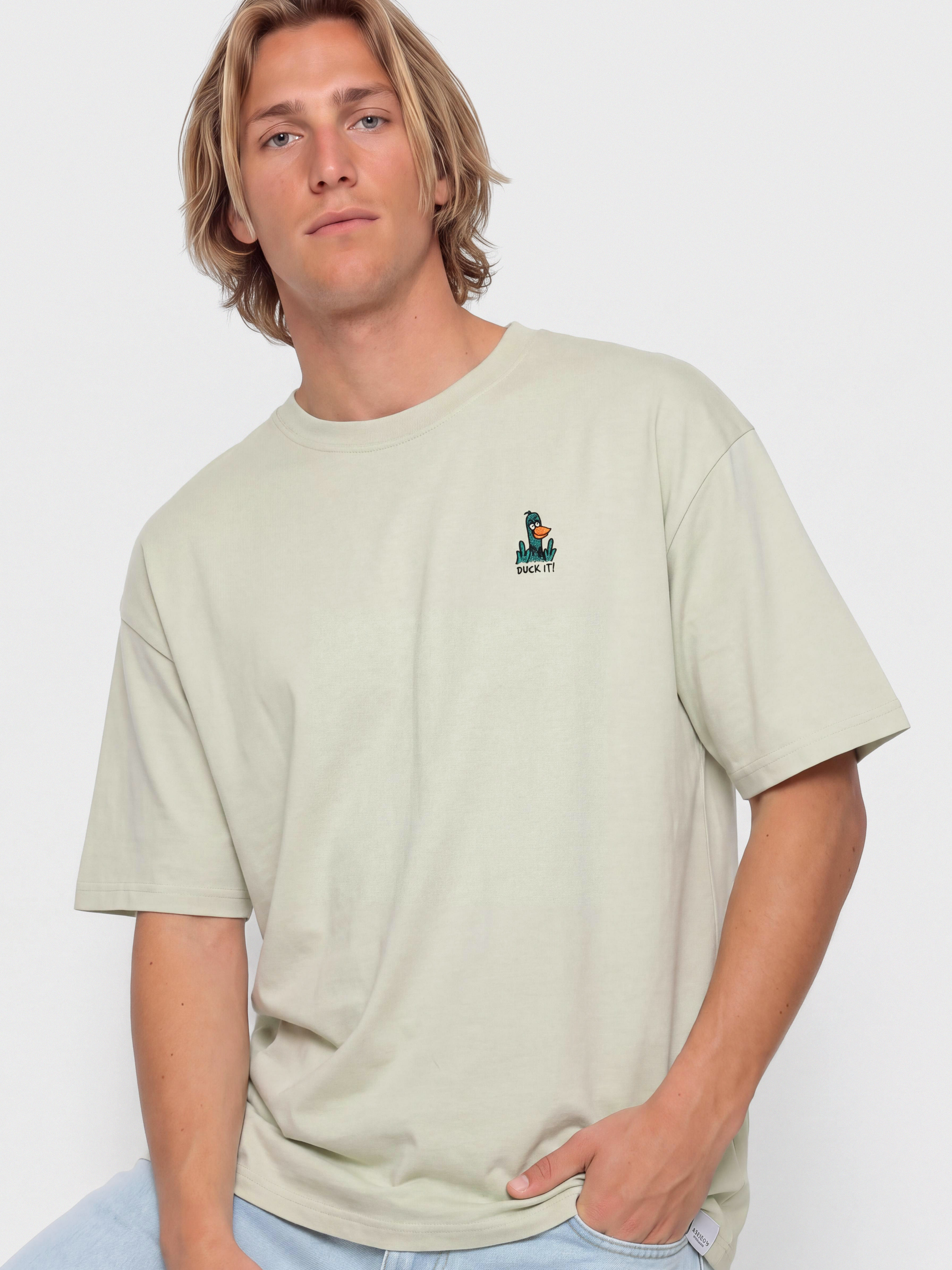 T-shirt Iriedaily What The Duck (light sage)
