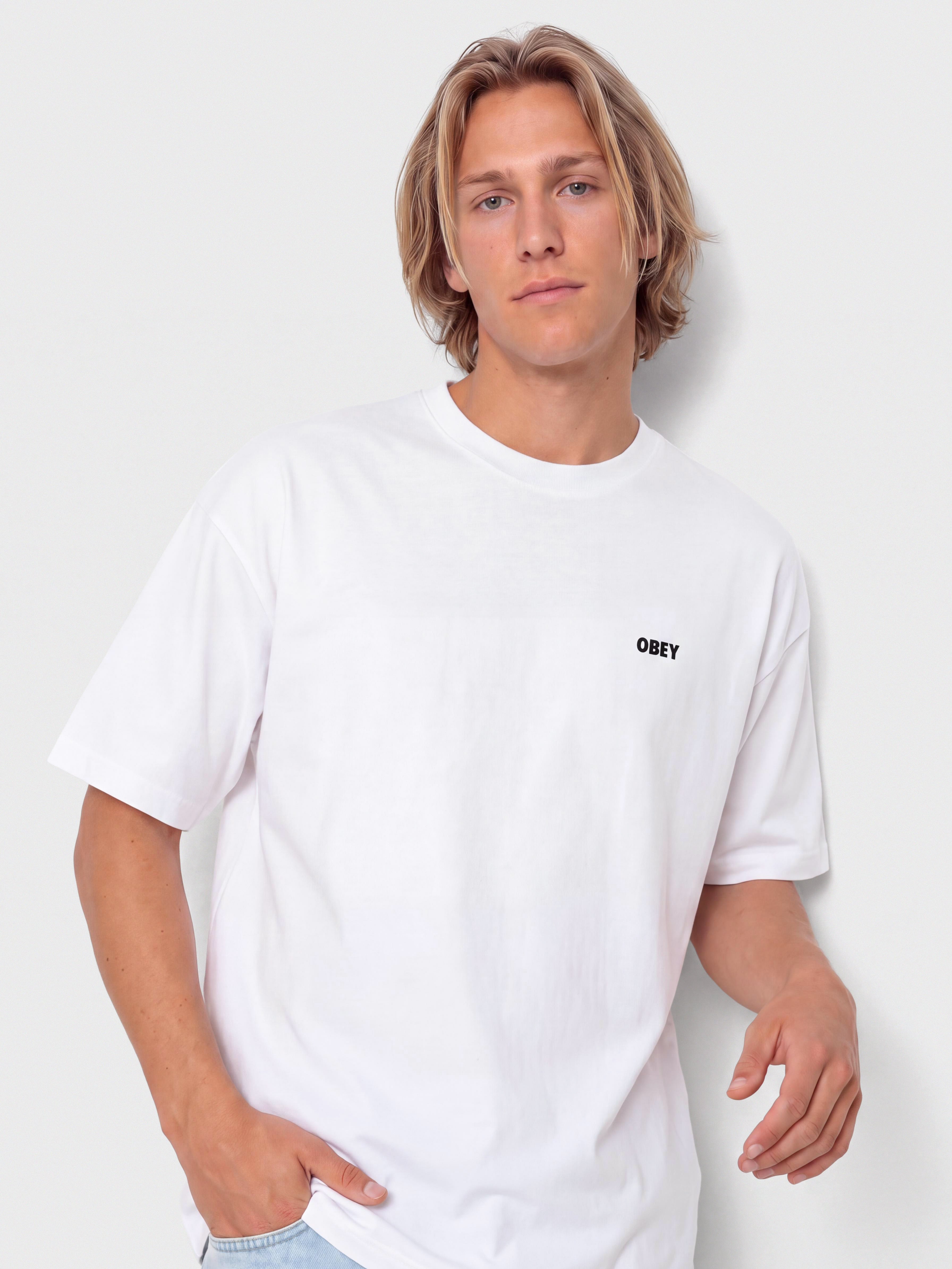 T-shirt OBEY Established Works Bold (white)