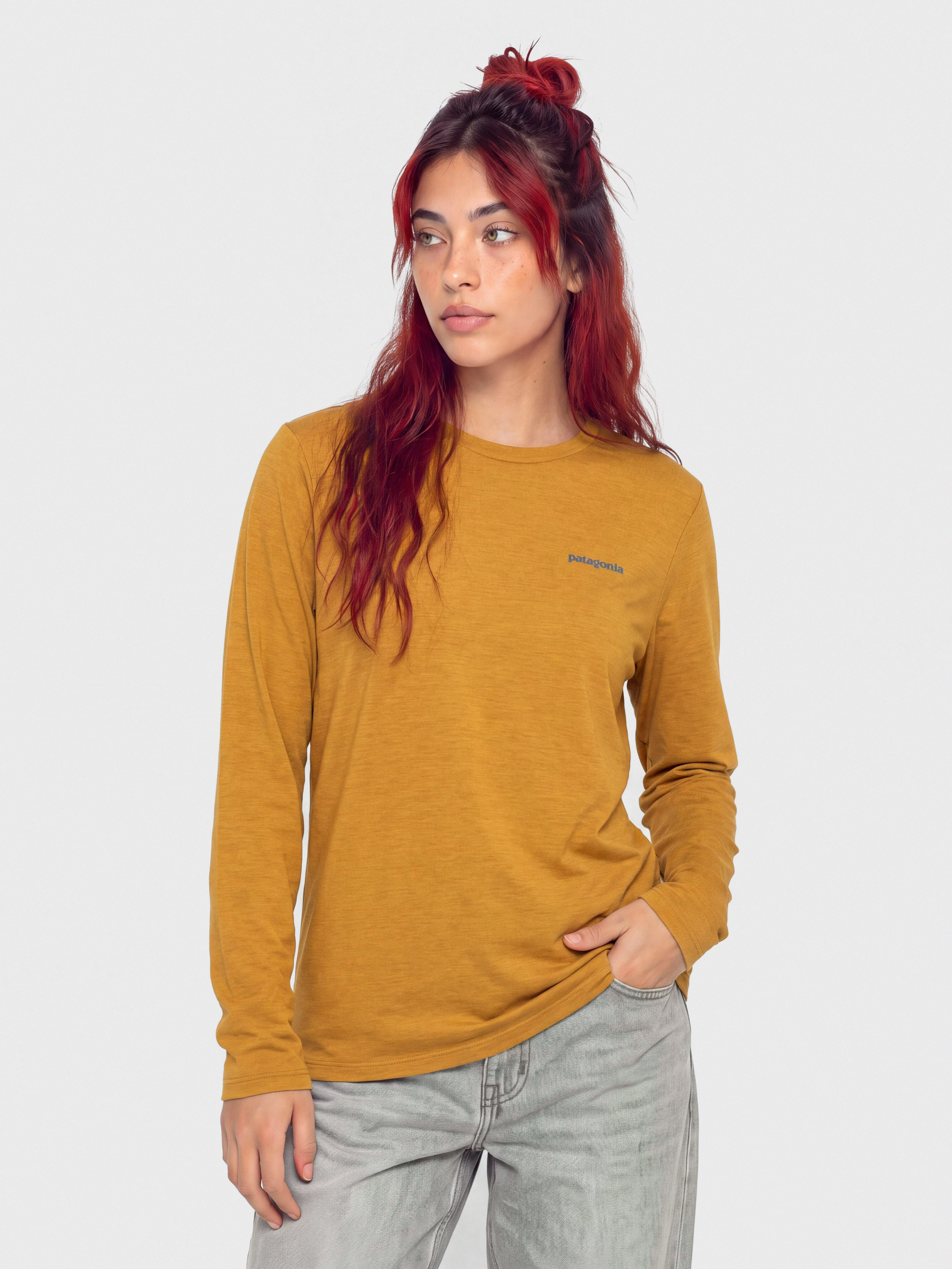 Longsleeve Patagonia Cap Cool Daily Boardshort Logo Wmn