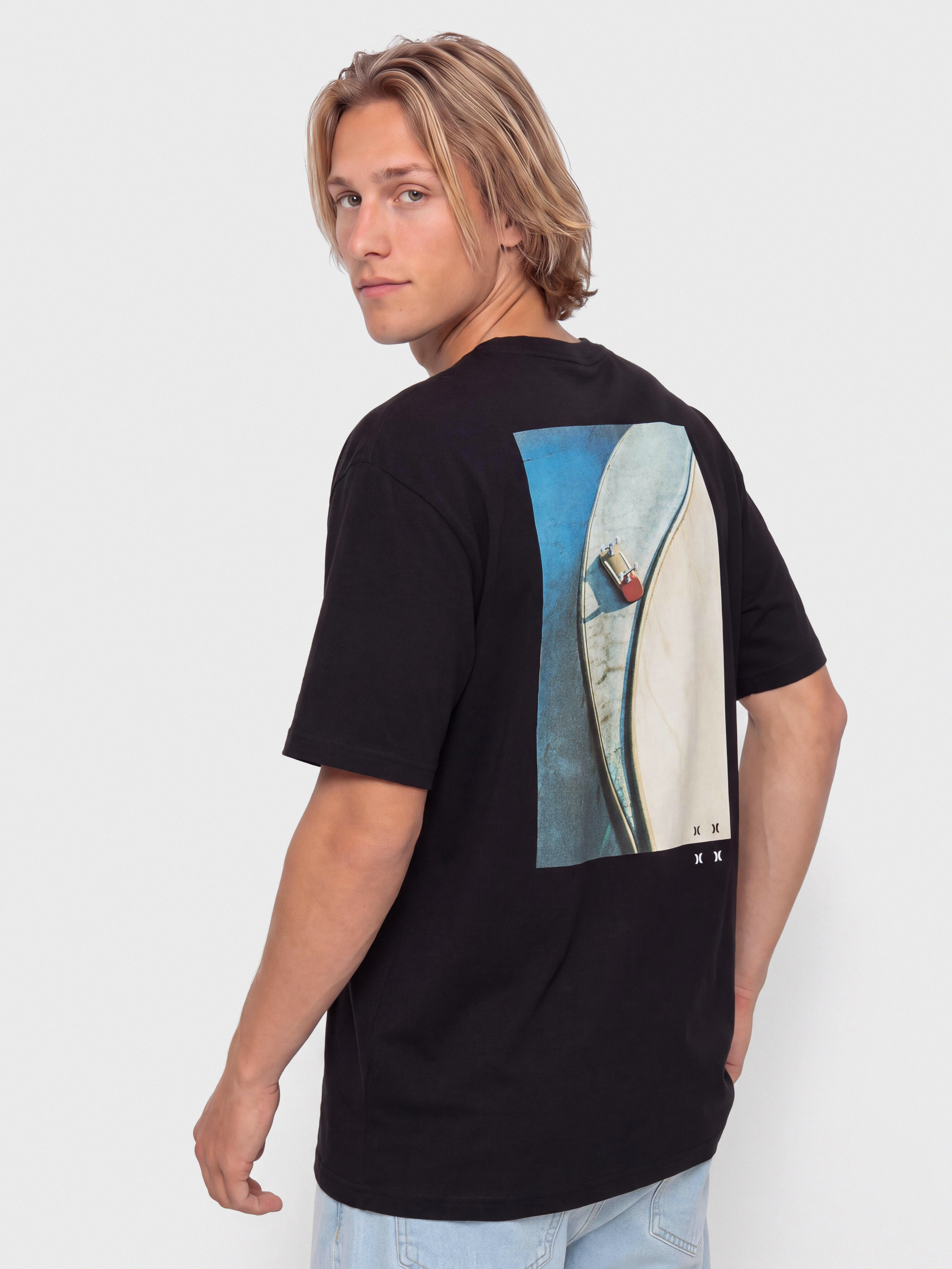 T-shirt Hurley Bcnk8 Washed (black)