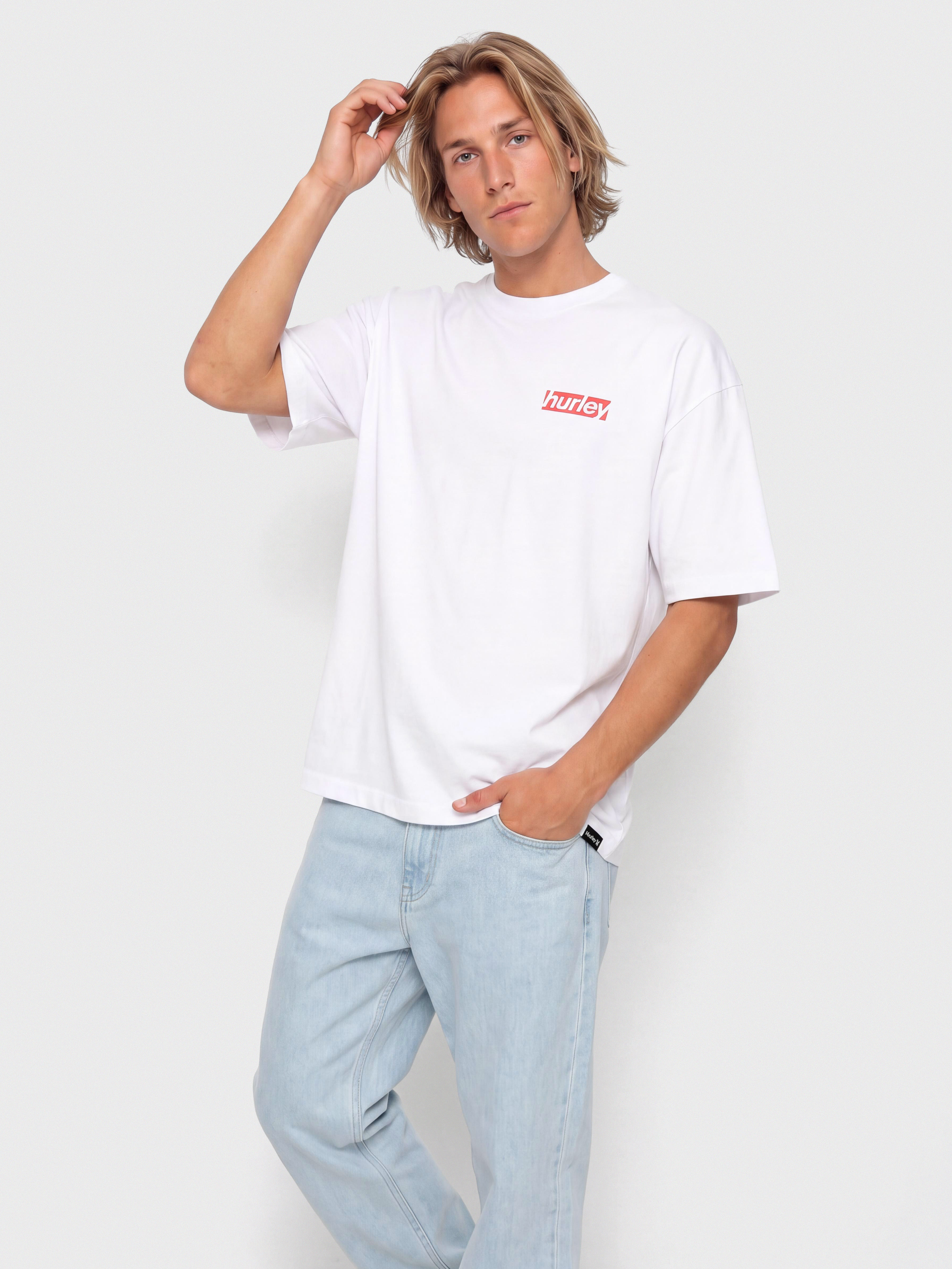T-shirt Hurley Throwback Fill (white)