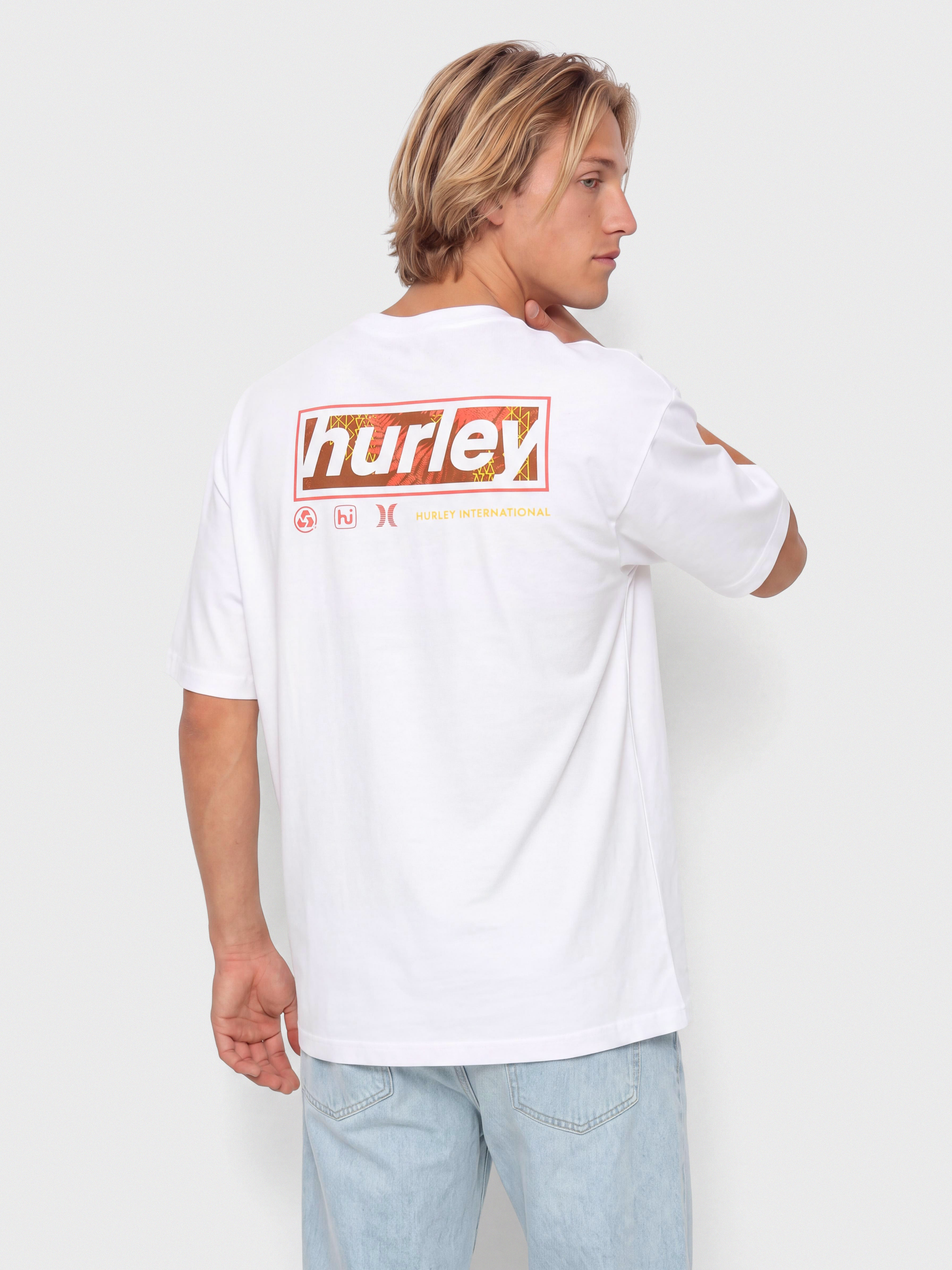 T-shirt Hurley Throwback Fill (white)