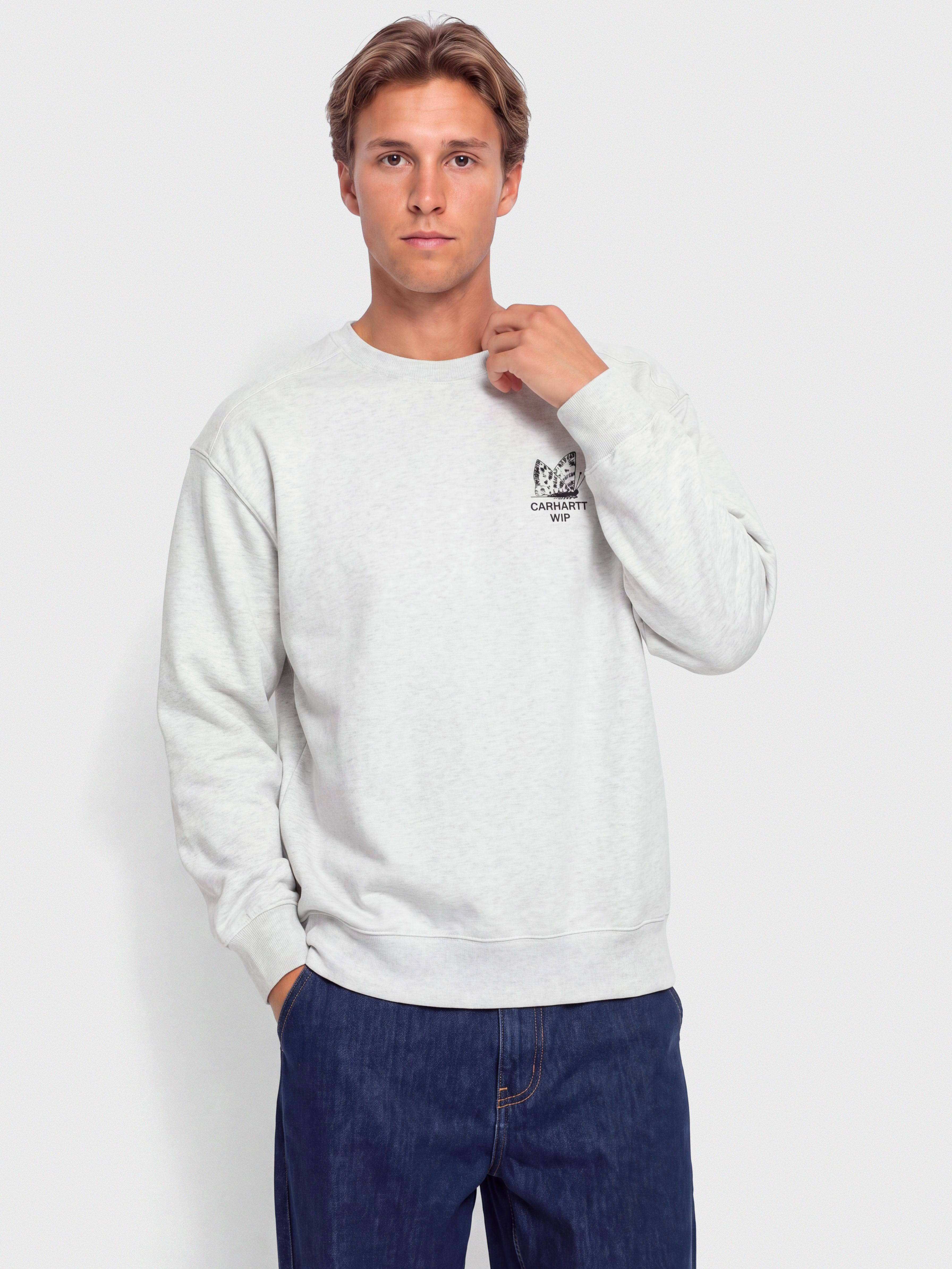 Bluza Carhartt WIP Hourglass (ash heather/stone washed)