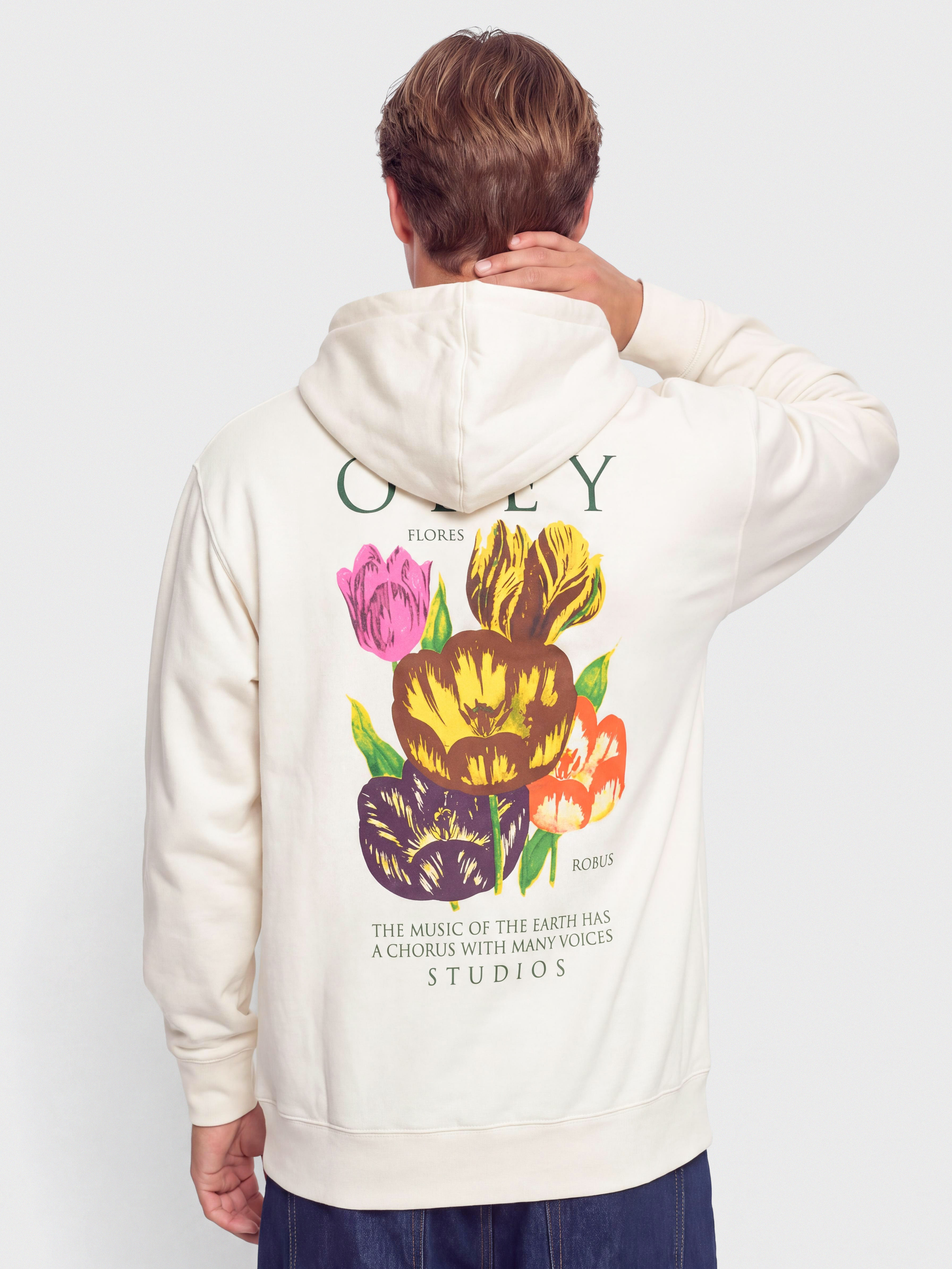Bluza OBEY Flores Robus (unbleached)
