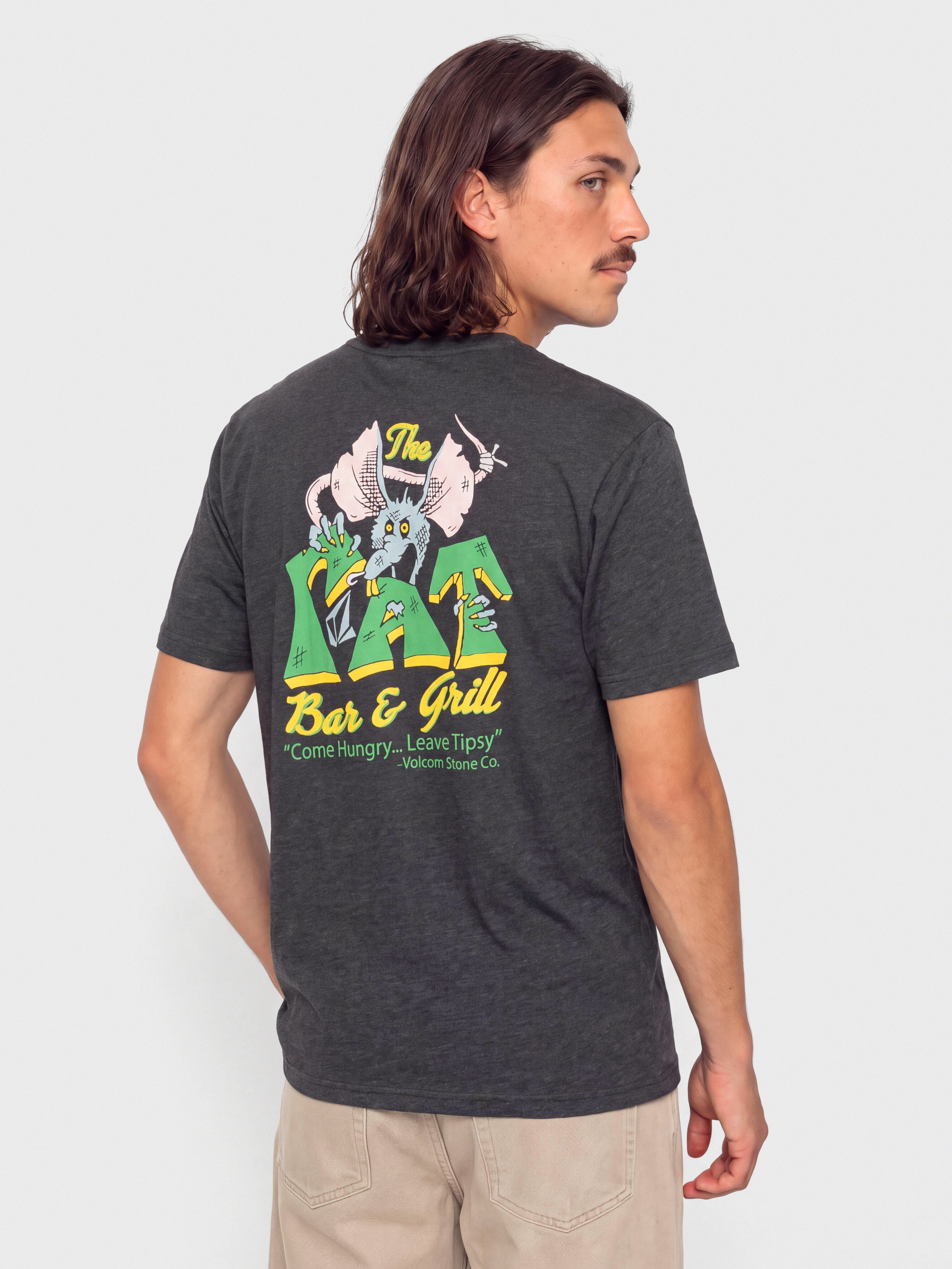 T-shirt Volcom Tipsy Rat Hth (heather black)