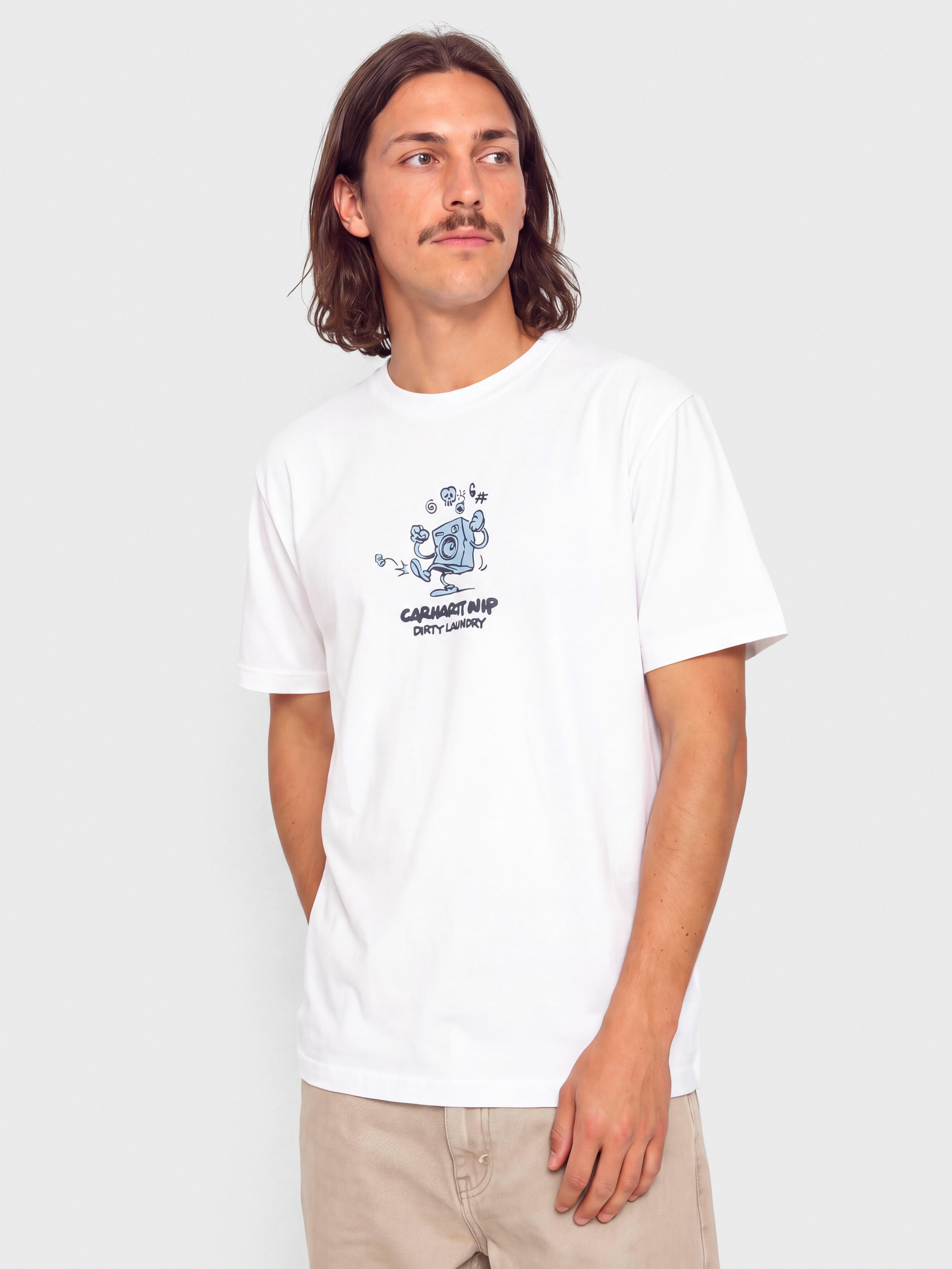 T-shirt Carhartt WIP Dirty Laundry (white)