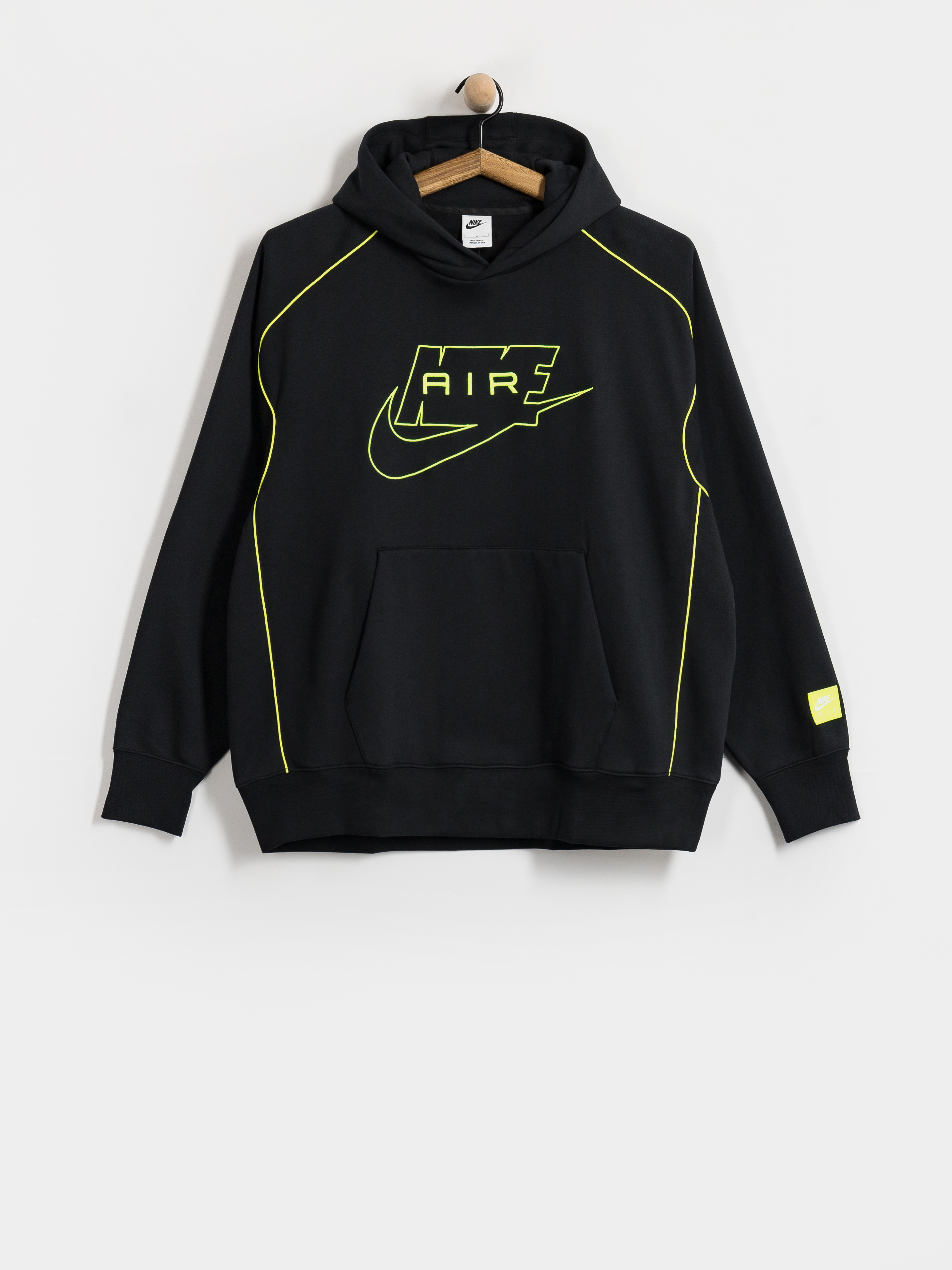 Bluza z kapturem Nike SB Nike Air HD (black/volt/volt)