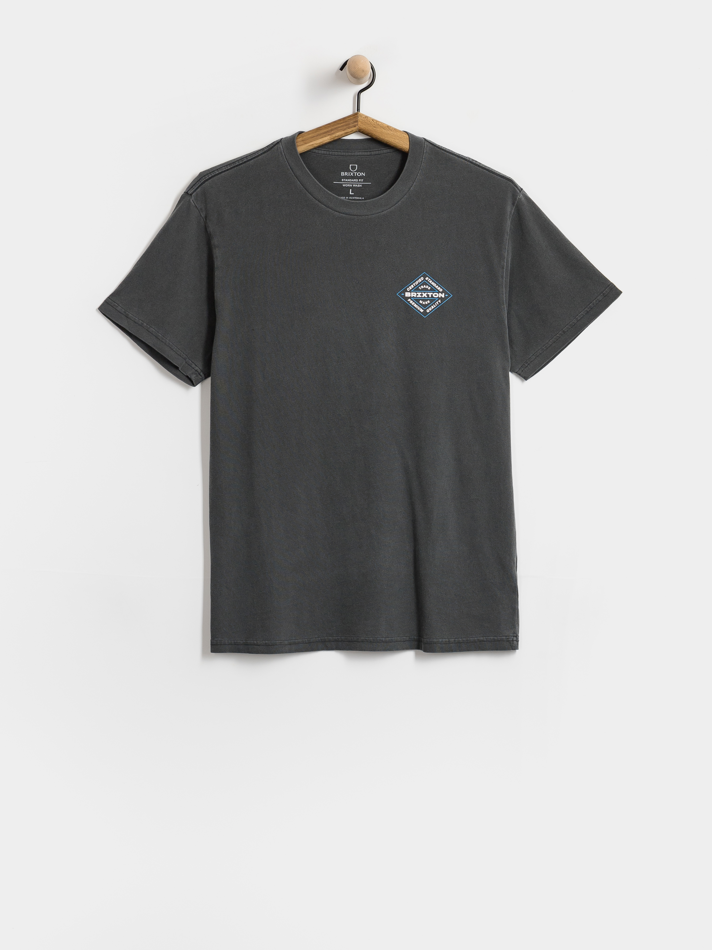 T-shirt Brixton Lowry Stnd (black worn wash)