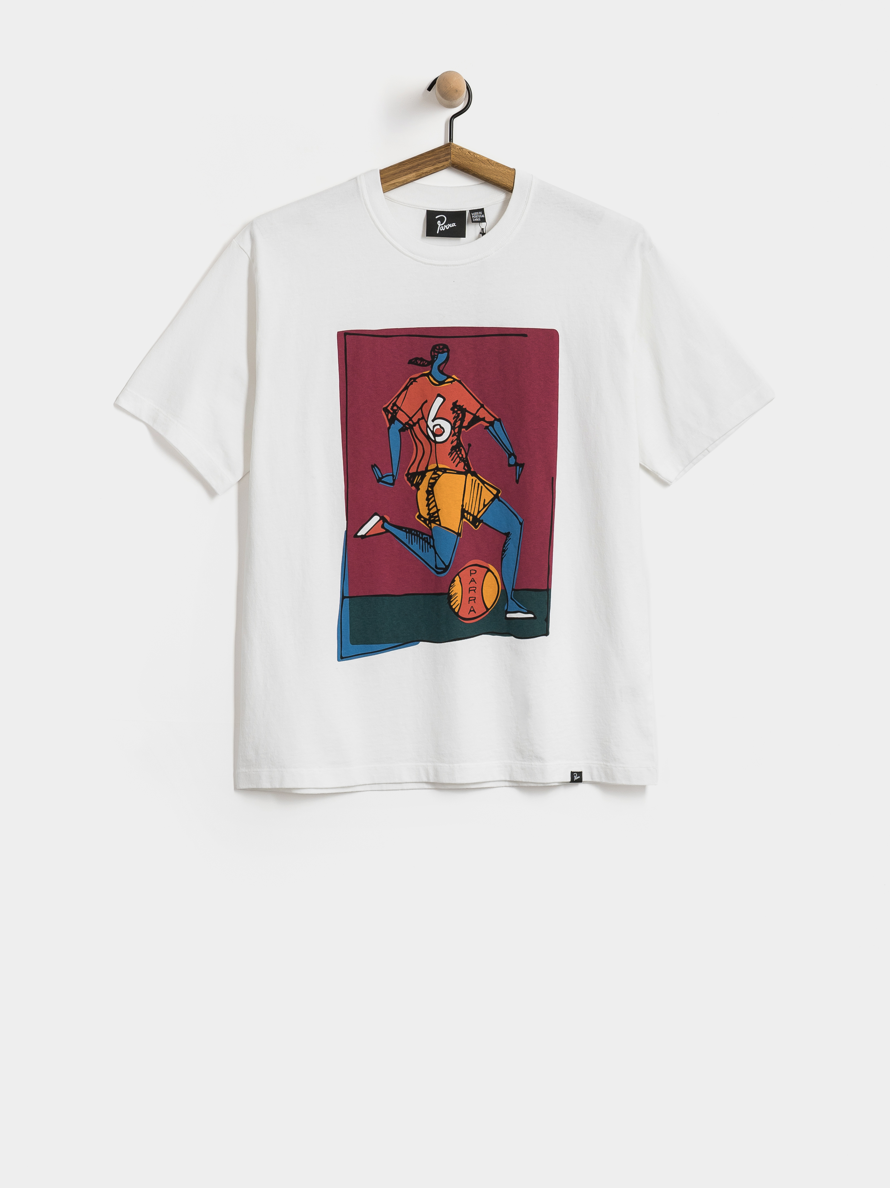 T-shirt by Parra Kicked Around (white)