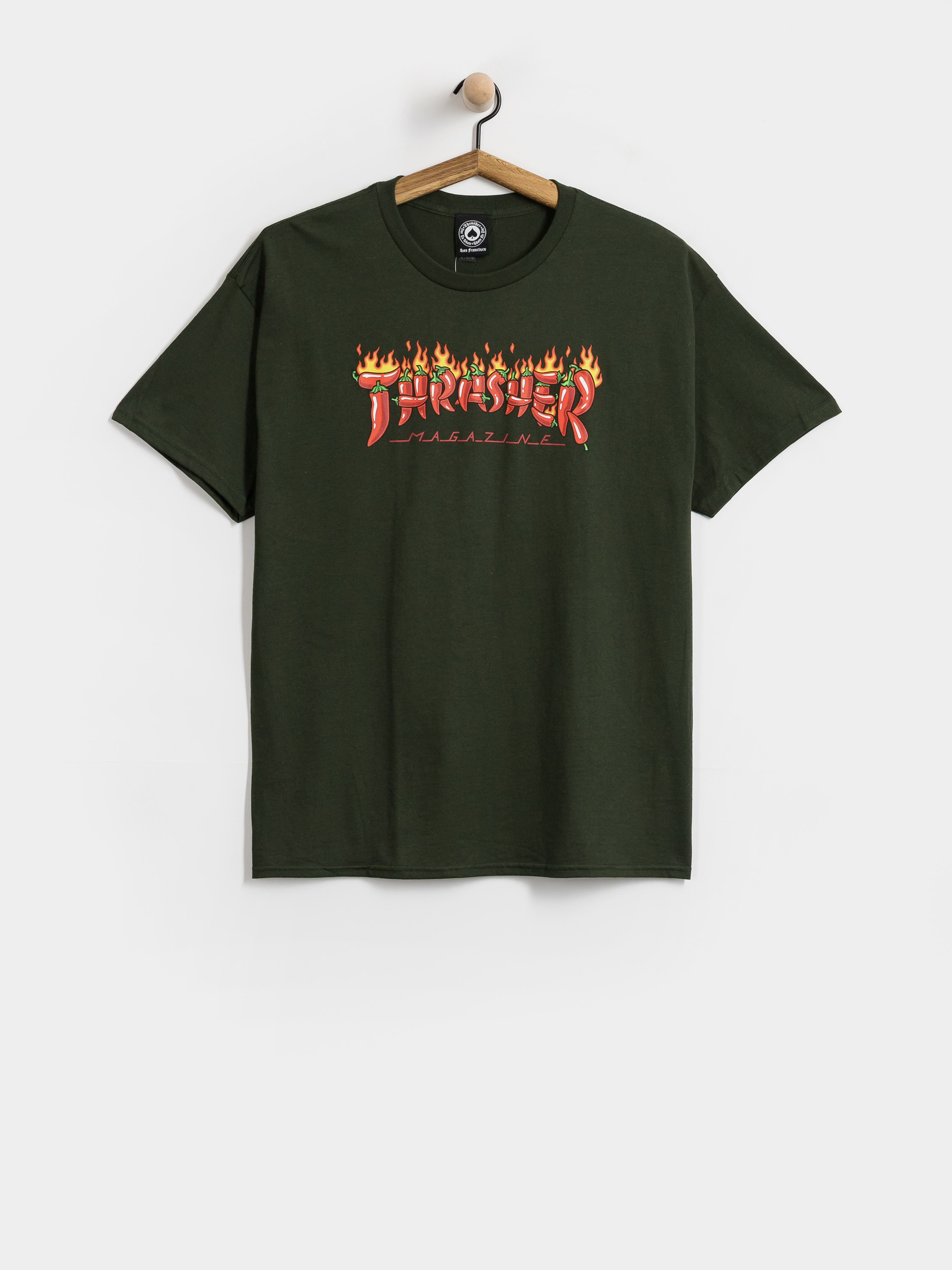 T-shirt Thrasher Fuego (forest green)