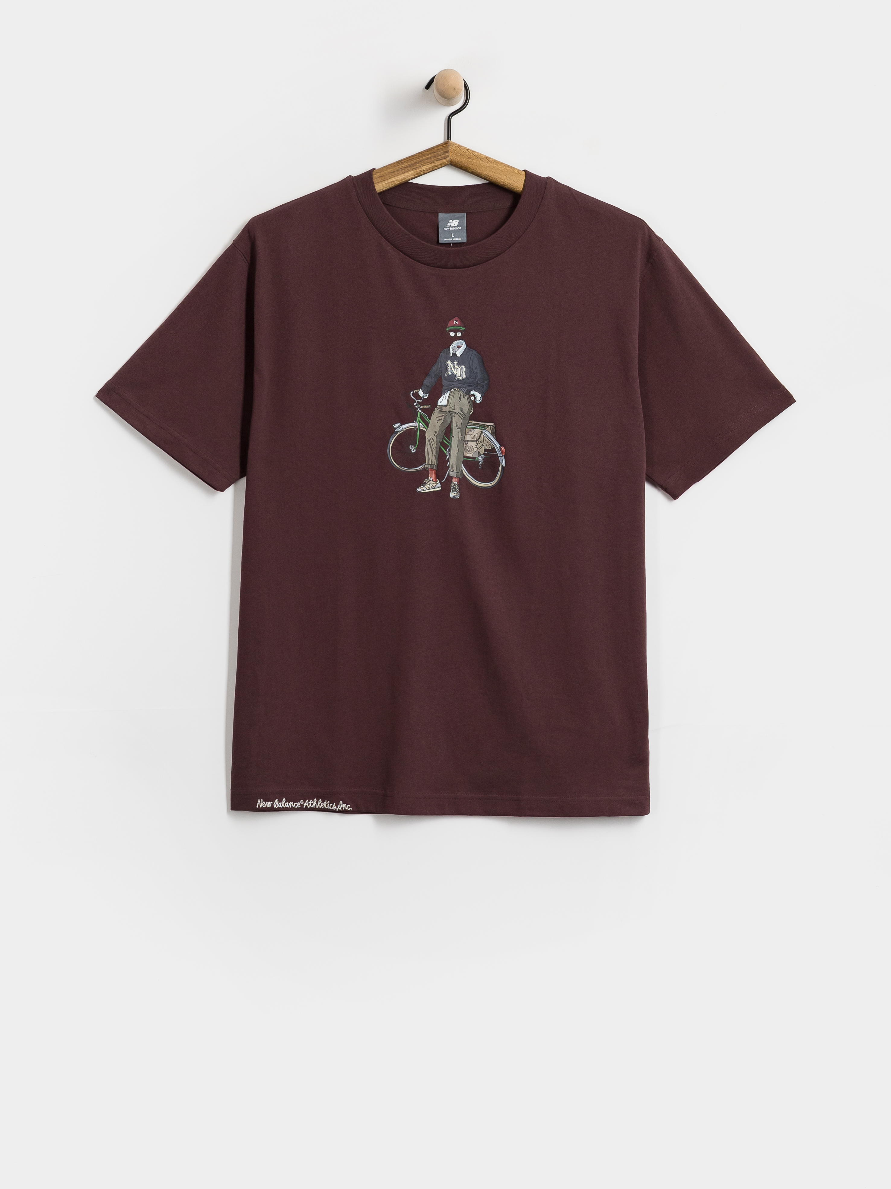 T-shirt New Balance Varsity Bike (cherry leather)