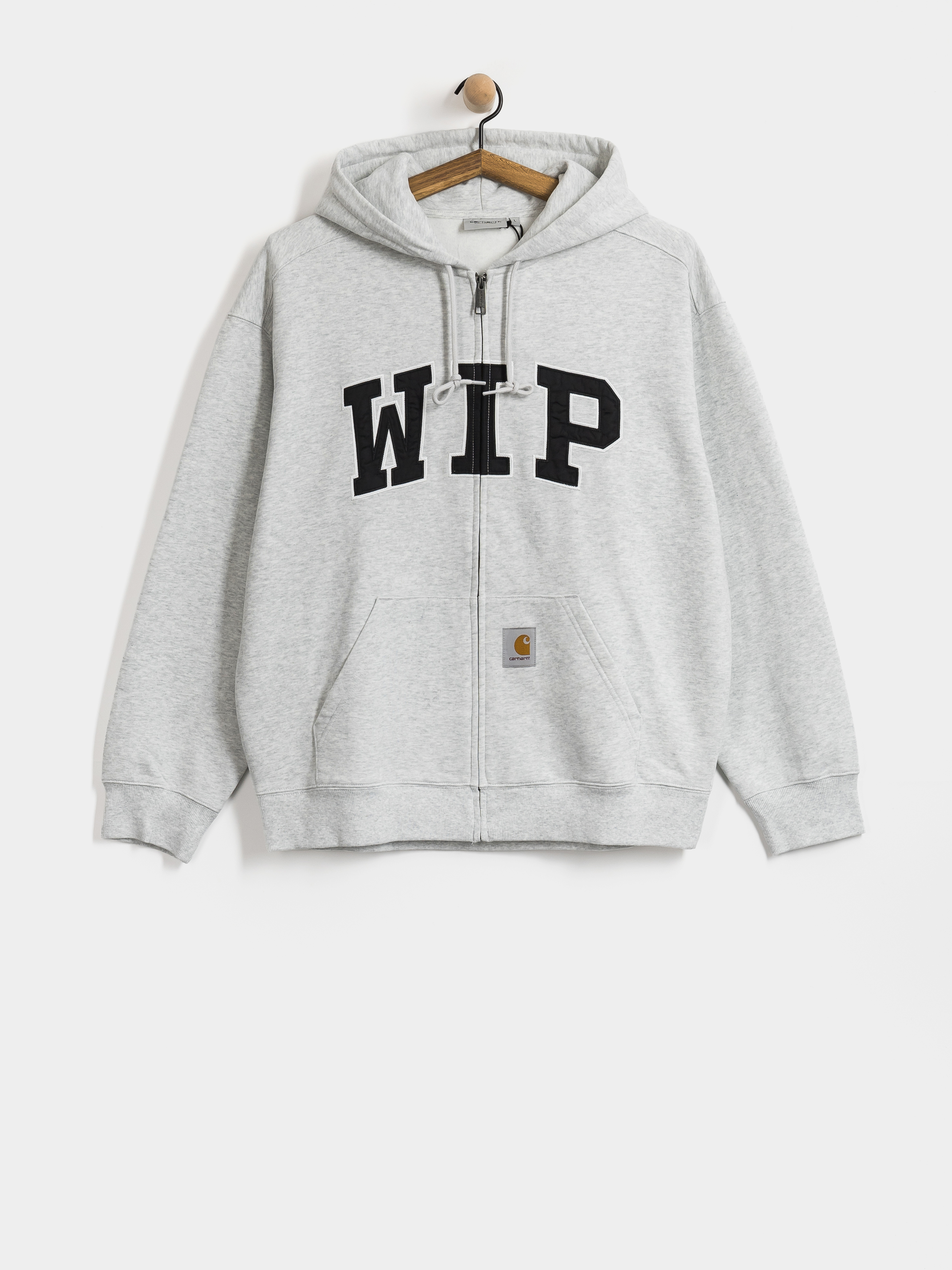 Bluza z kapturem Carhartt WIP WIP ZHD (ash heather/stone washed)
