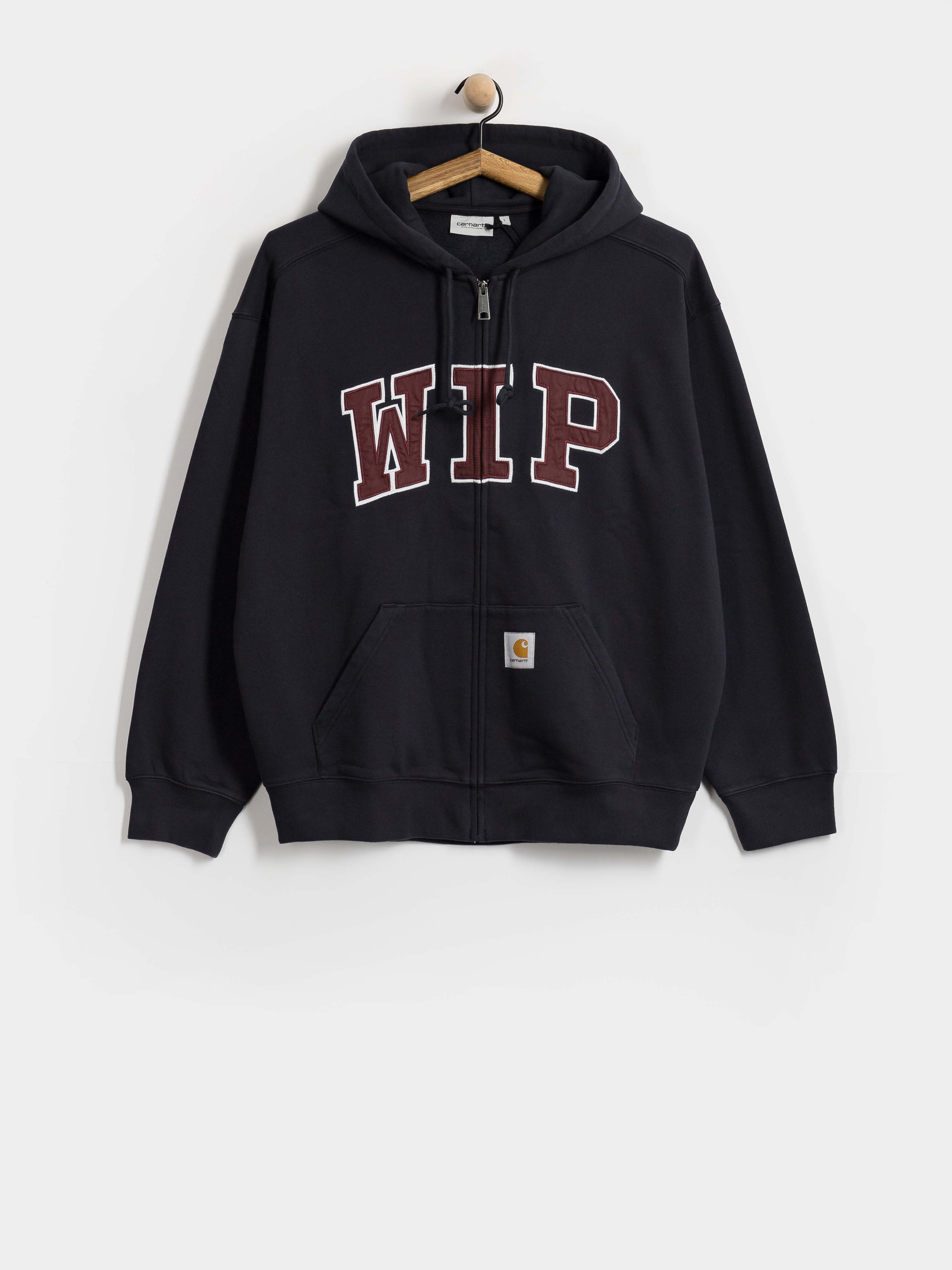 Bluza z kapturem Carhartt WIP WIP ZHD (dark navy/stone washed)