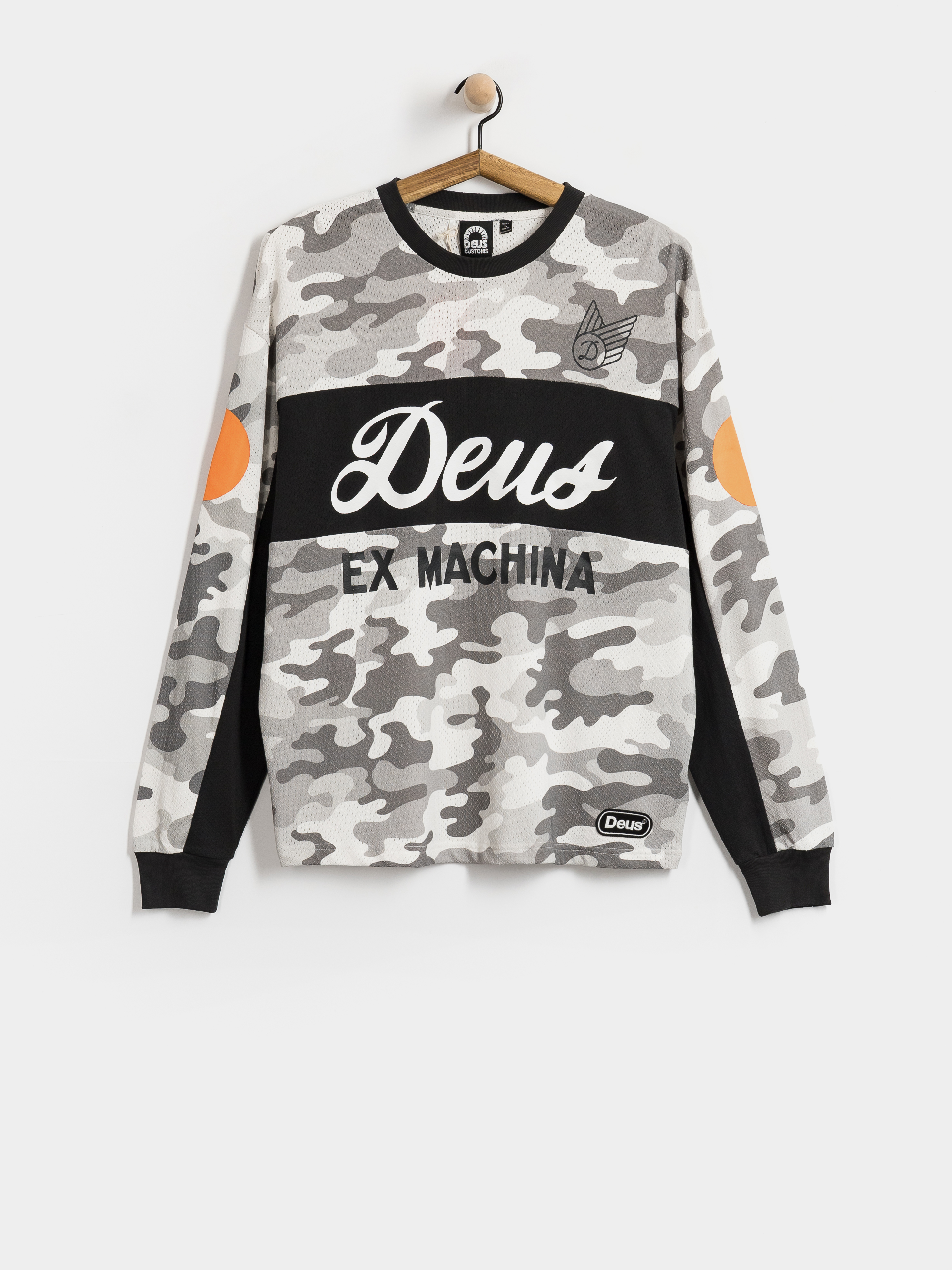 Longsleeve Deus Ex Machina Ombre Moto Jersey (grey camo)