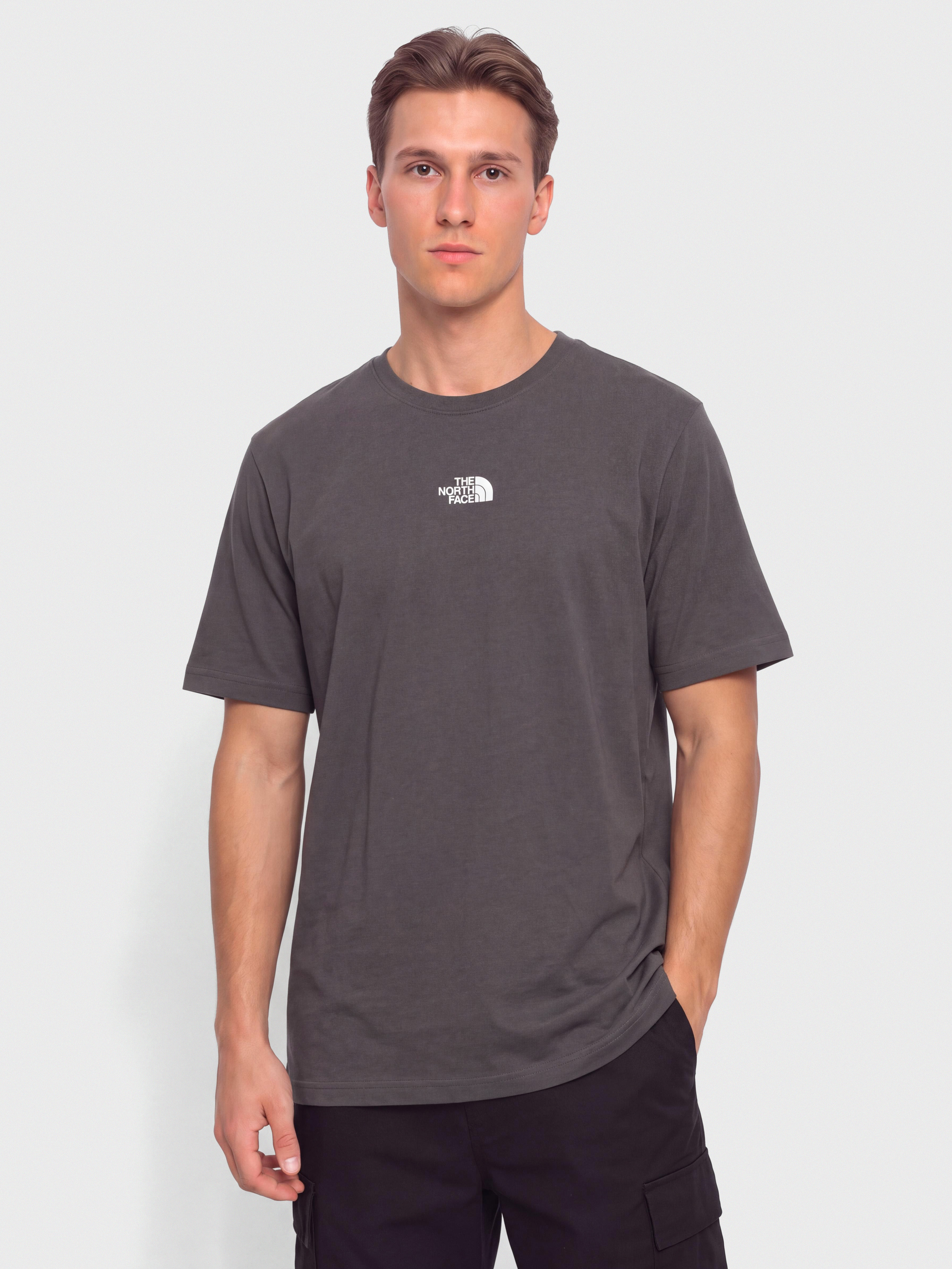 T-shirt The North Face Essential Center Logo Relaxed (anthracite grey)