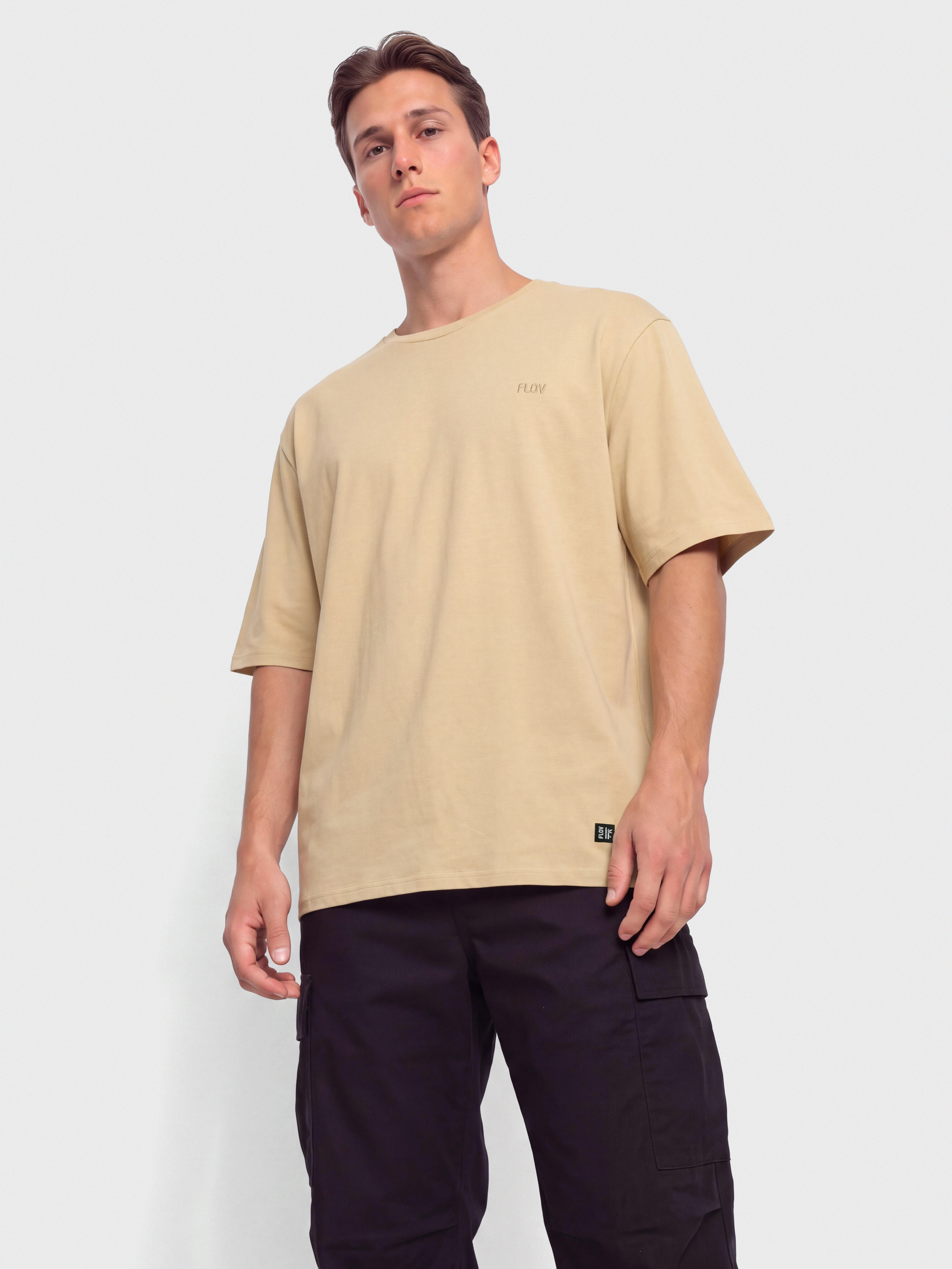 T-shirt FLOV Birken Relaxed (beige)