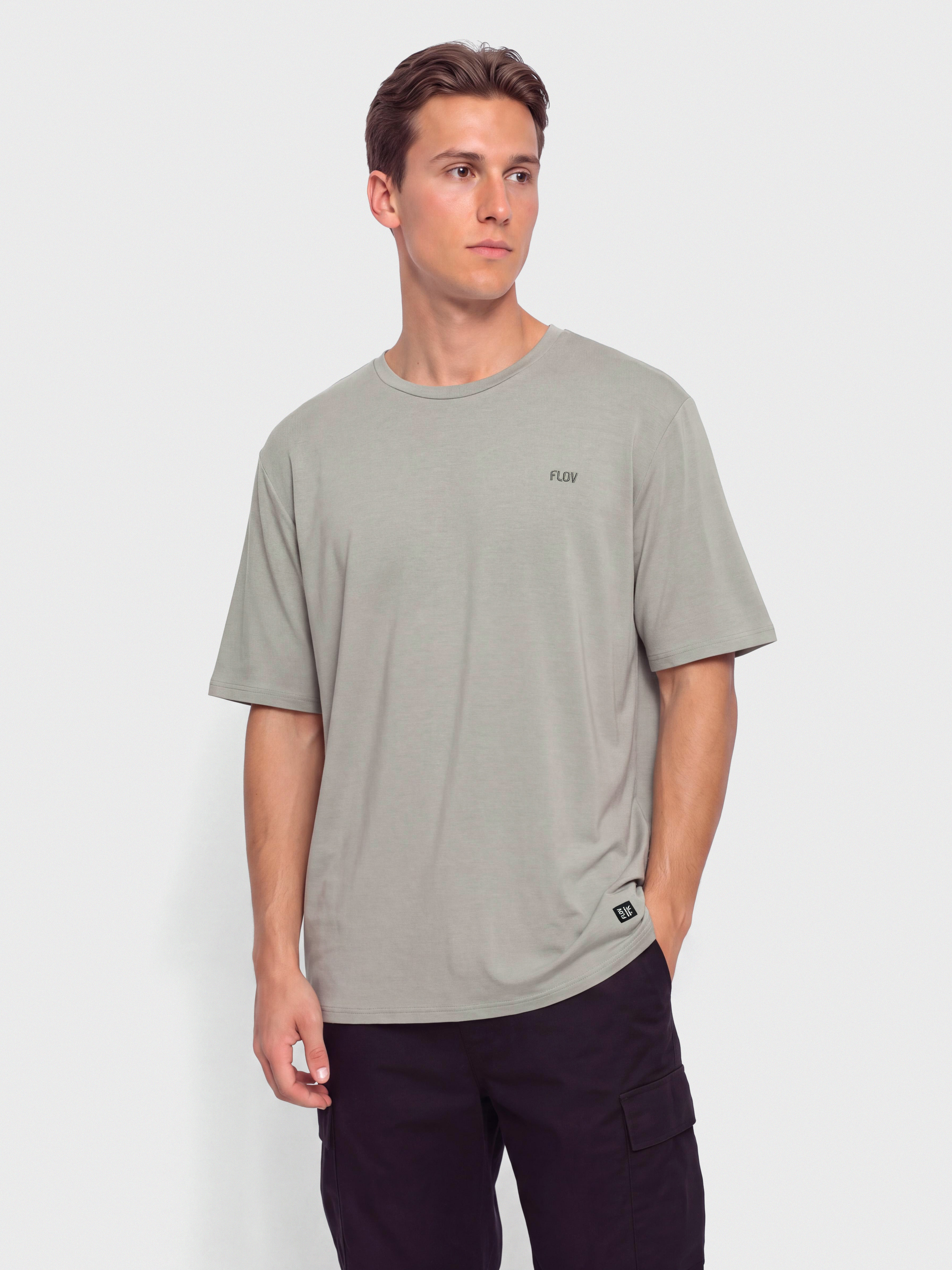 T-shirt FLOV Birken Relaxed (light grey/light grey)