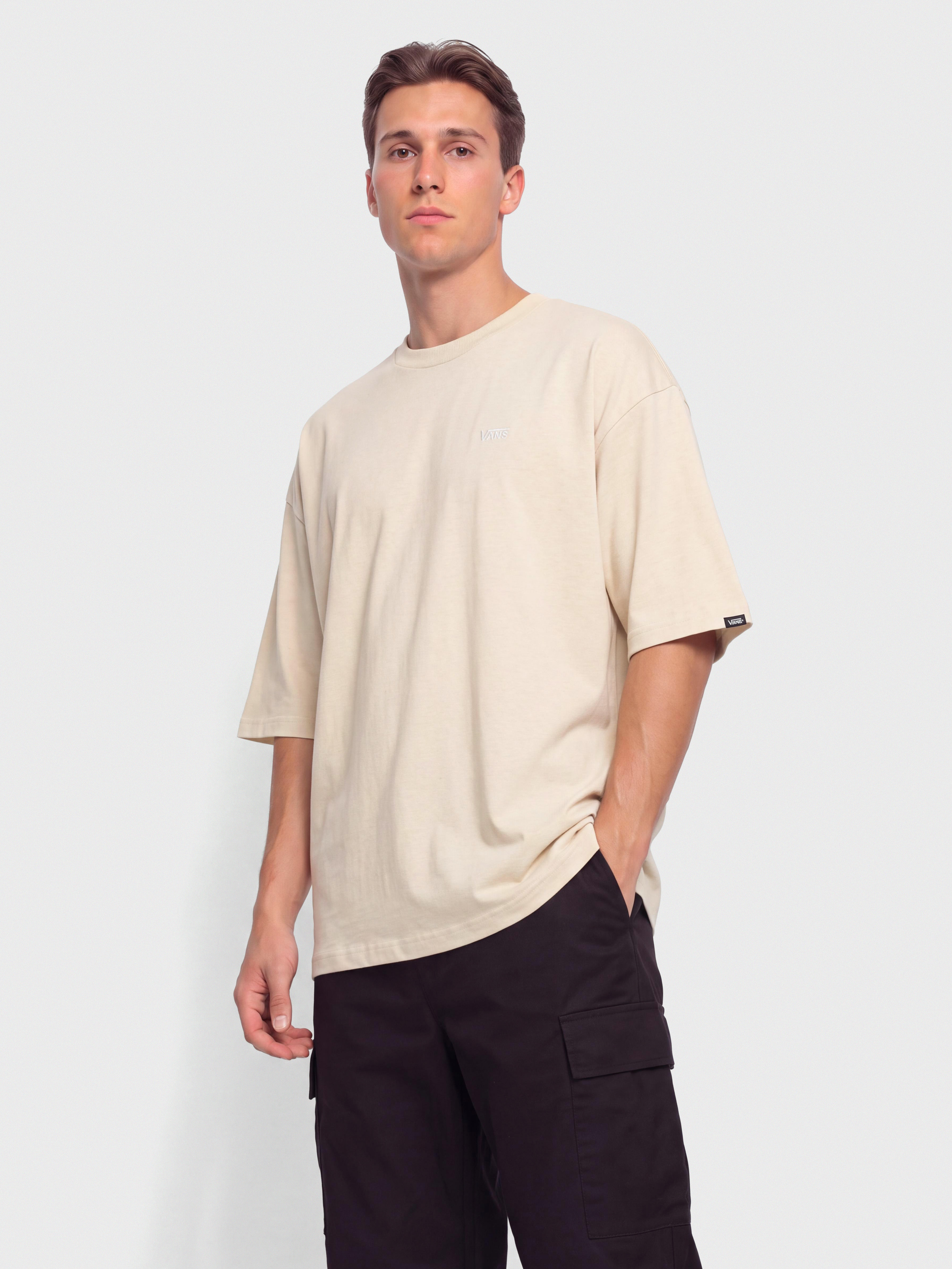 T-shirt Vans Left Chest II Loose (oatmeal)