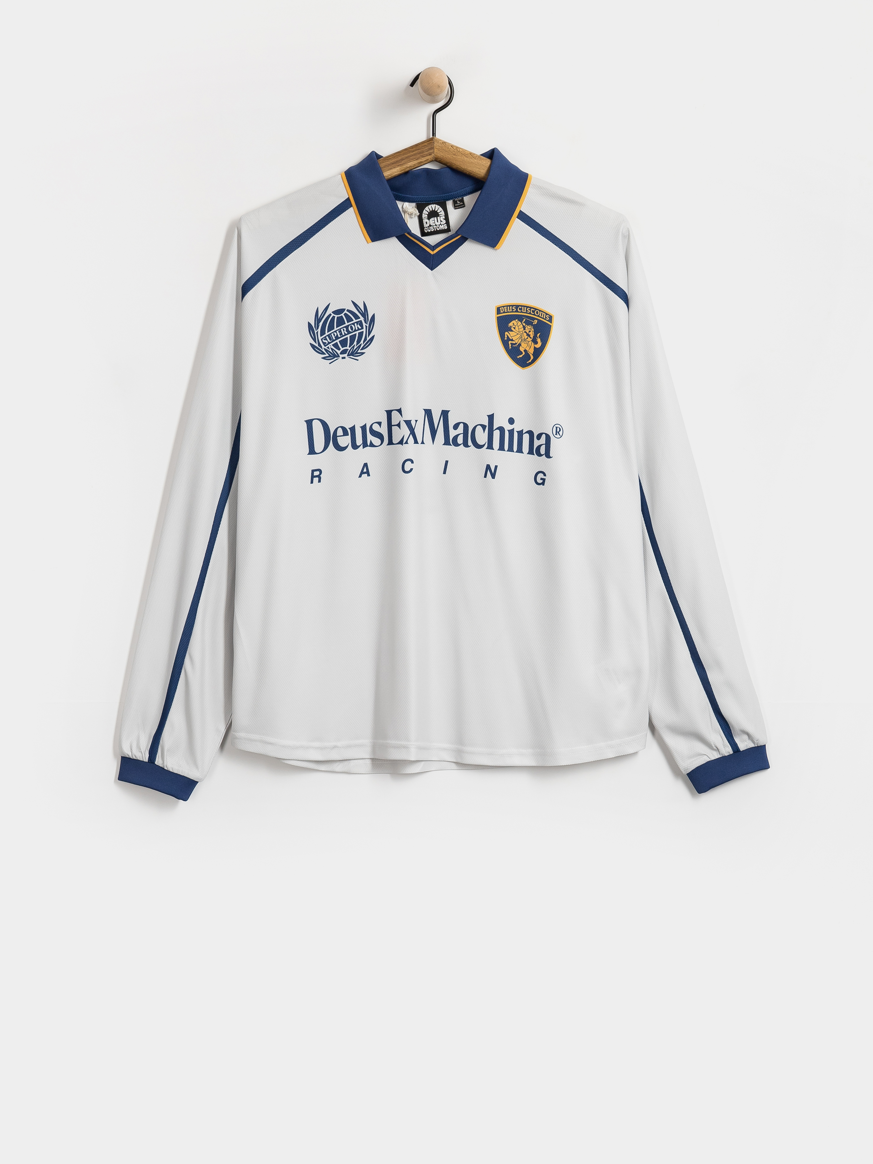 Longsleeve Deus Ex Machina Galactico Moto Jersey (white)