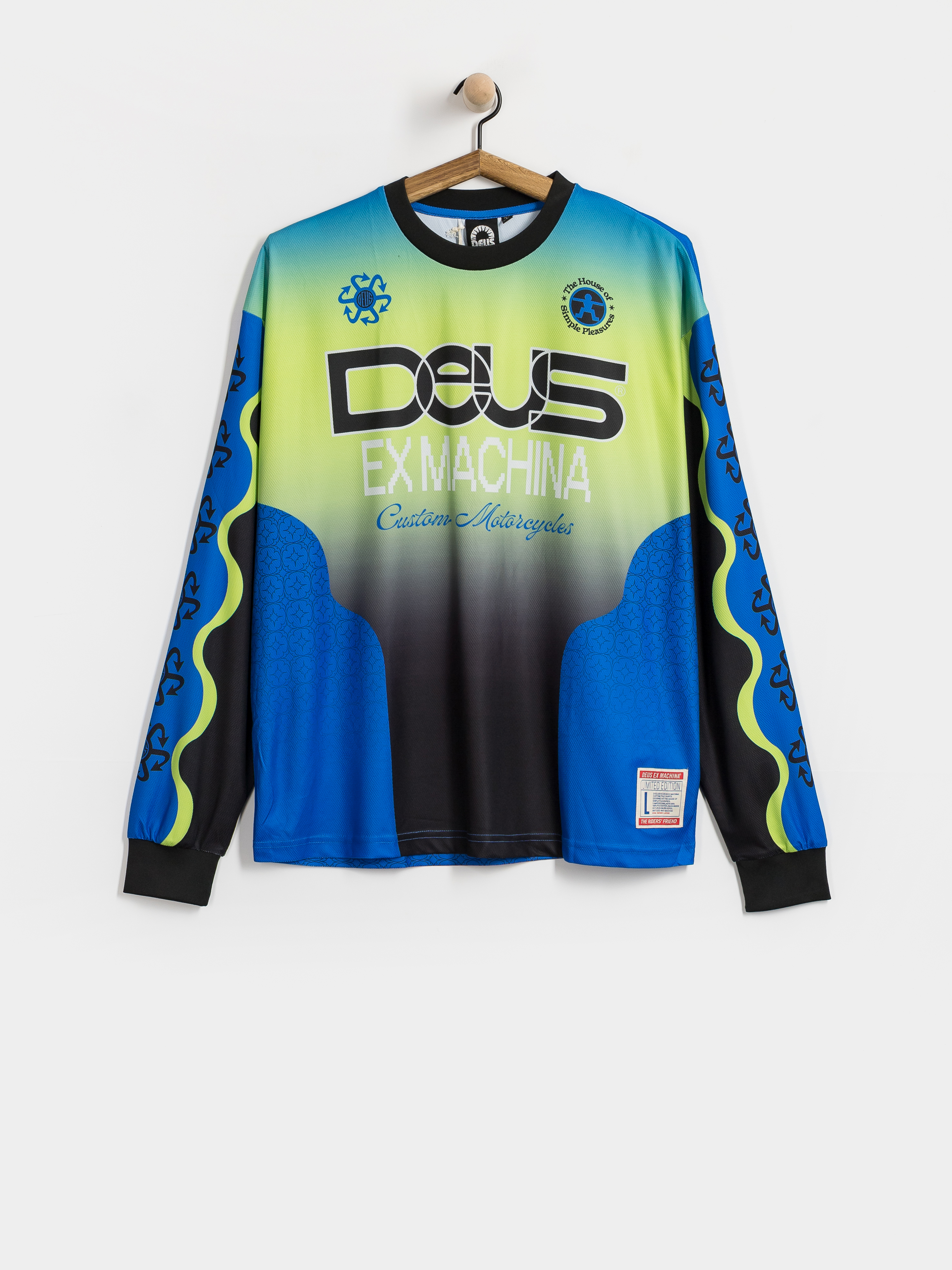 Longsleeve Deus Ex Machina Manhole Moto Jersey (black)