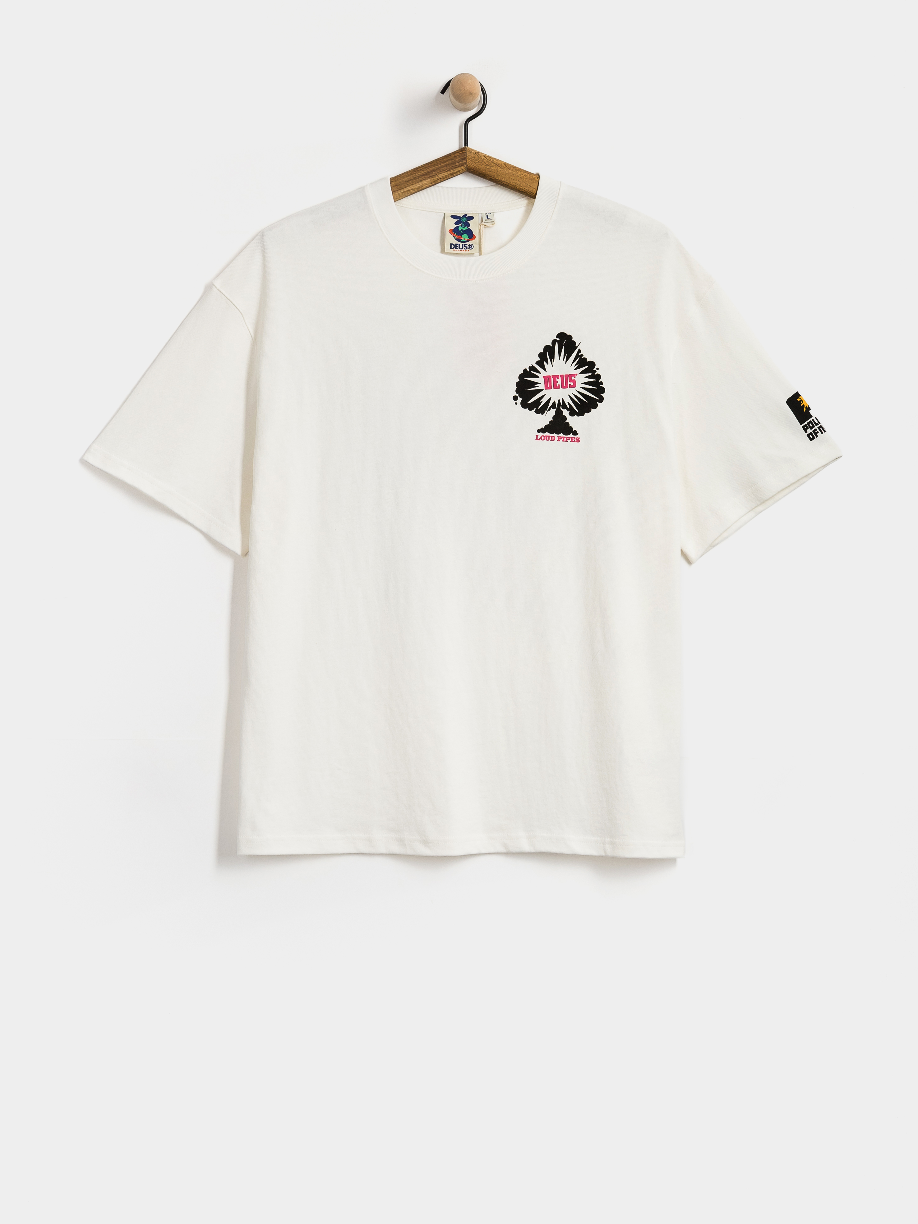 T-shirt Deus Ex Machina Turpentine Os (vintage white)