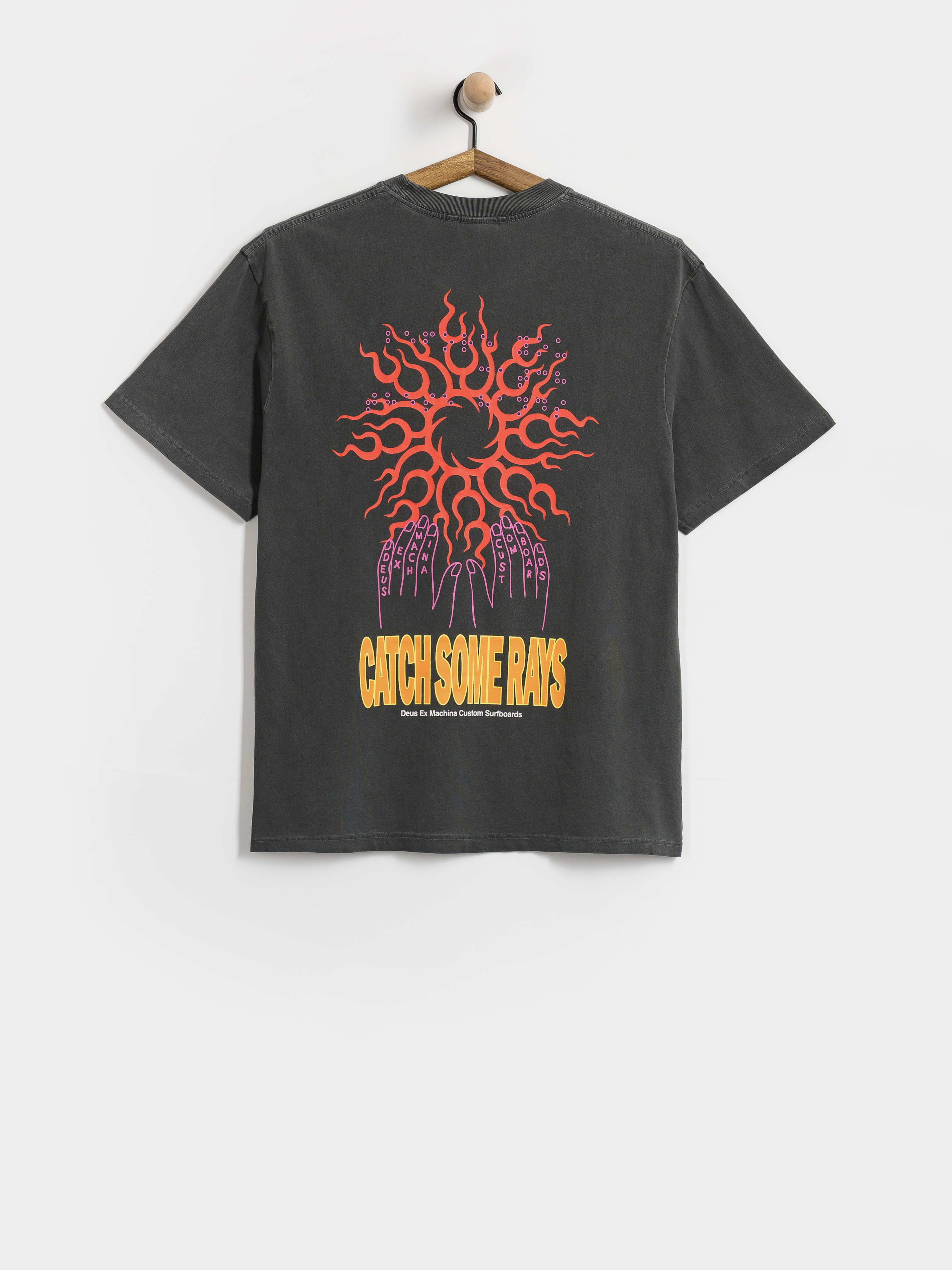 T-shirt Deus Ex Machina Catchin Rays (anthracite grey)