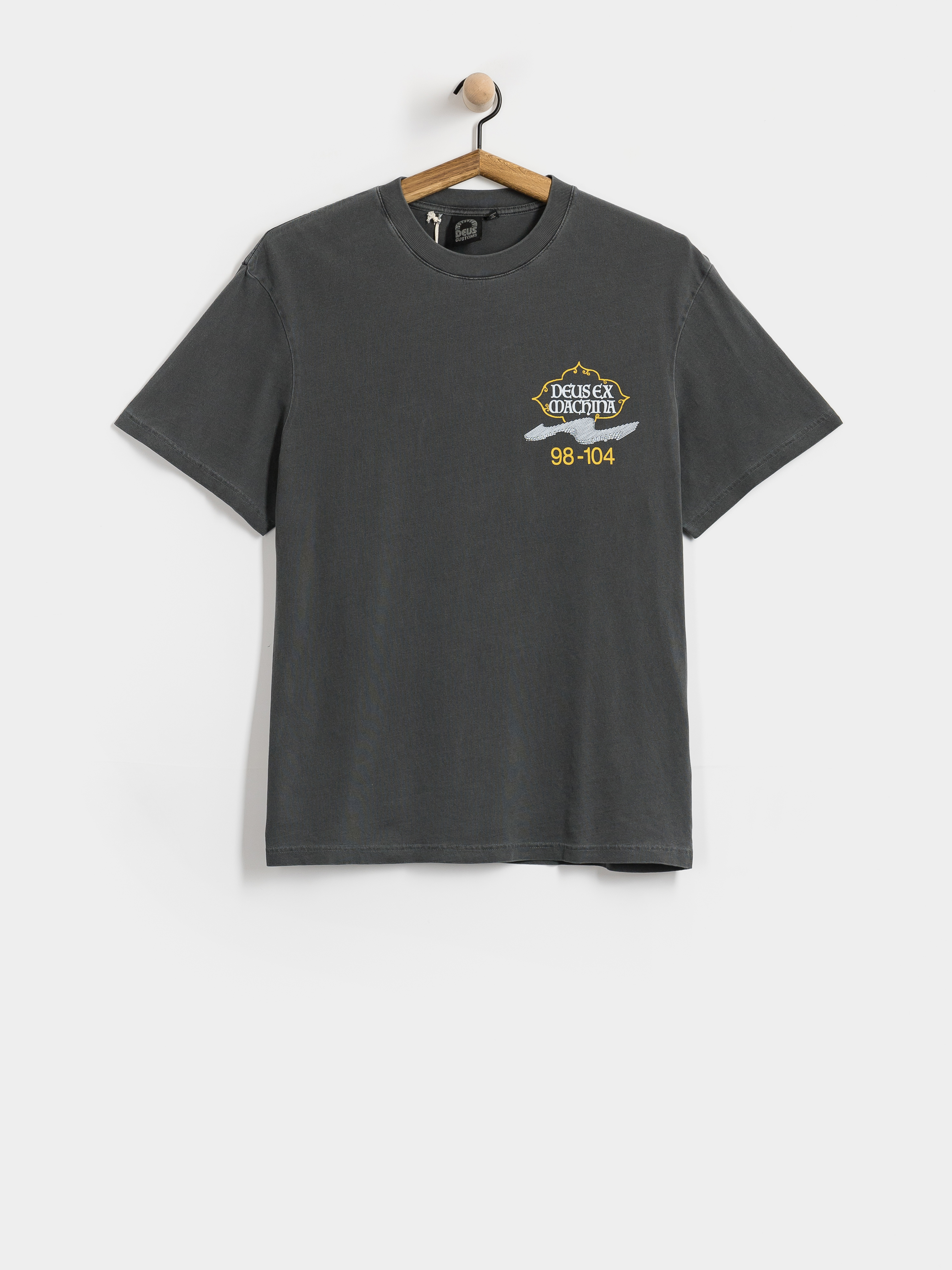 T-shirt Deus Ex Machina Easy Peacey (anthracite grey)