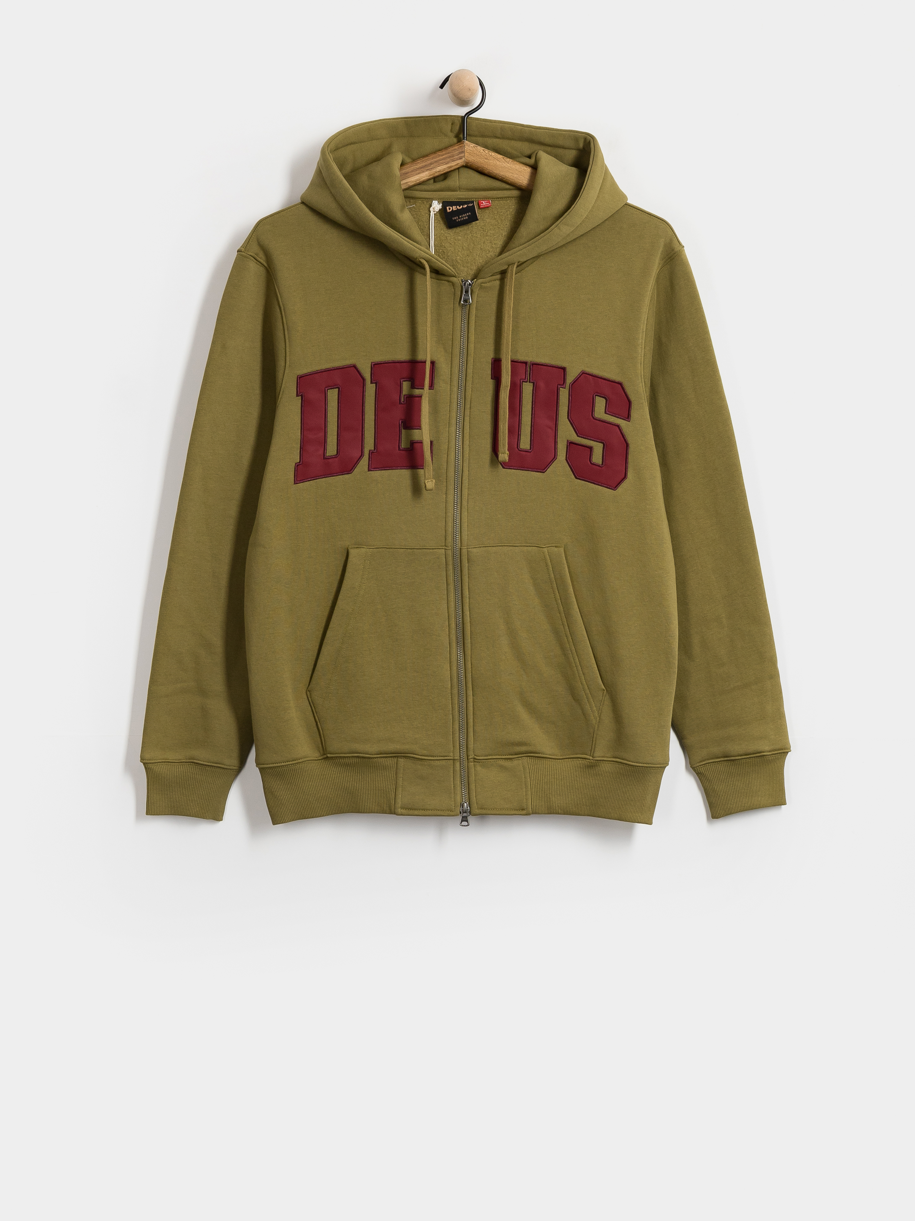 Bluza z kapturem Deus Ex Machina Victory Lap ZHD (olive green)