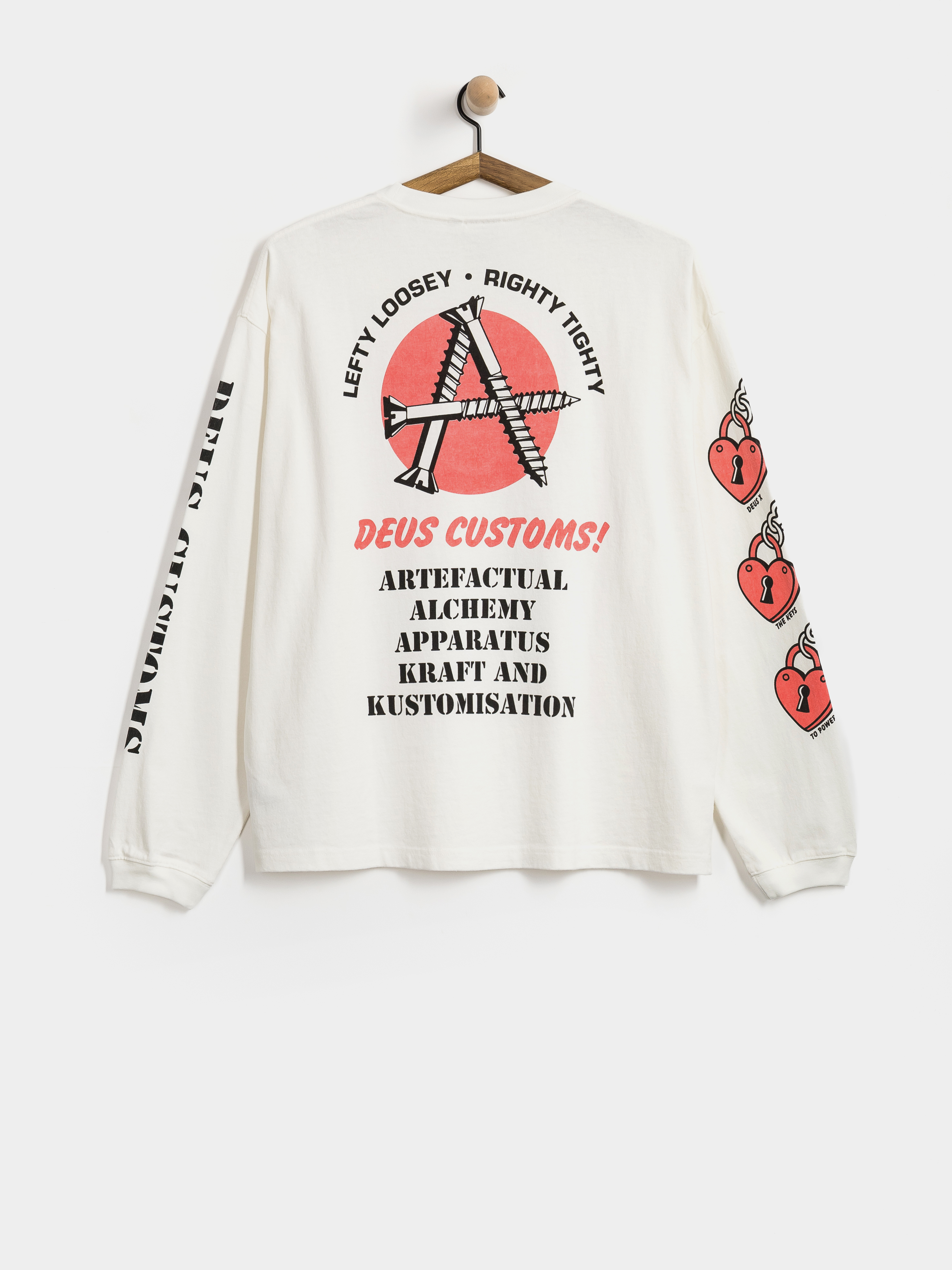 Longsleeve Deus Ex Machina Locket Os (vintage white)