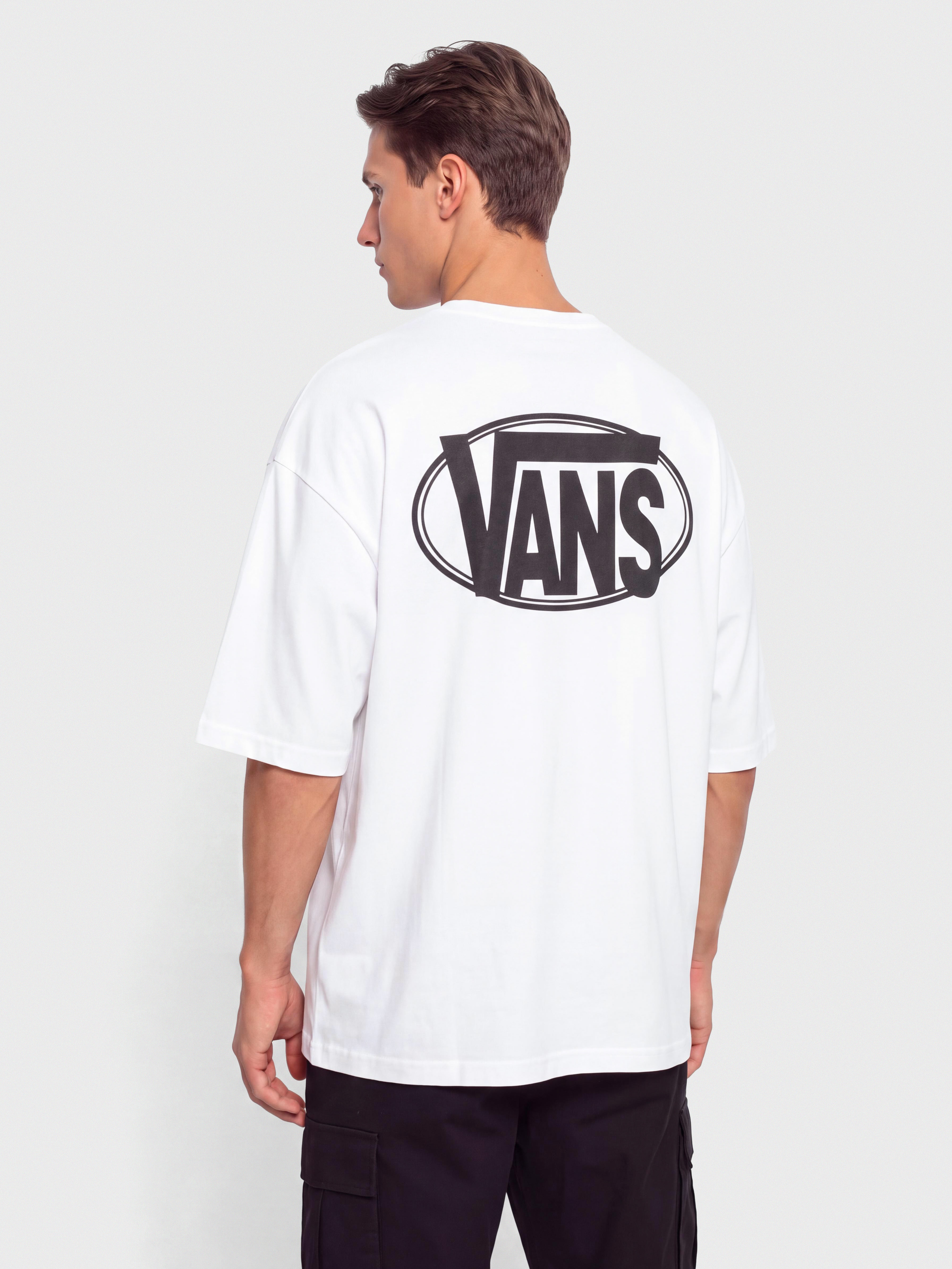 T-shirt Vans Oval Logo Loose (white)