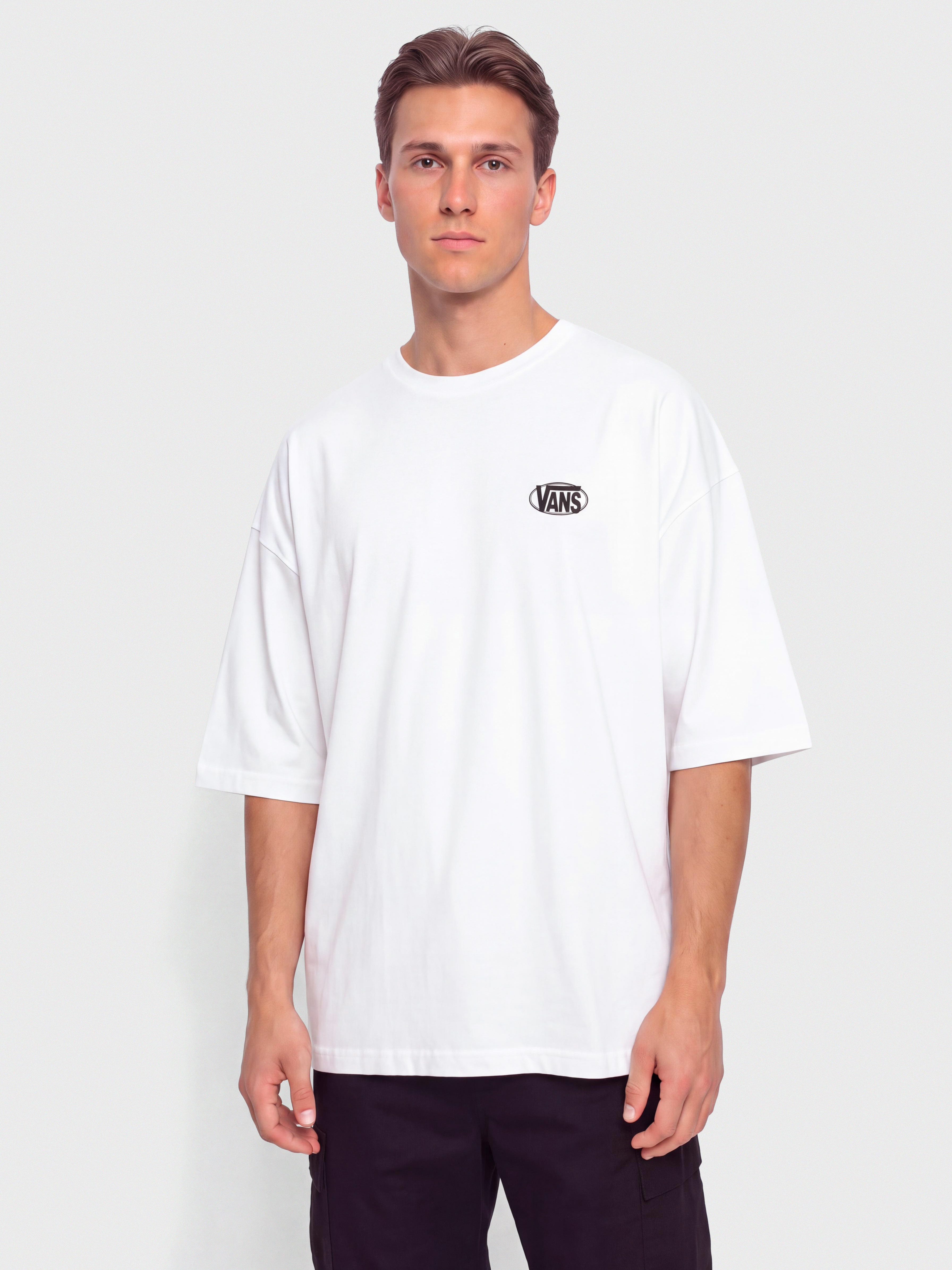 T-shirt Vans Oval Logo Loose (white)