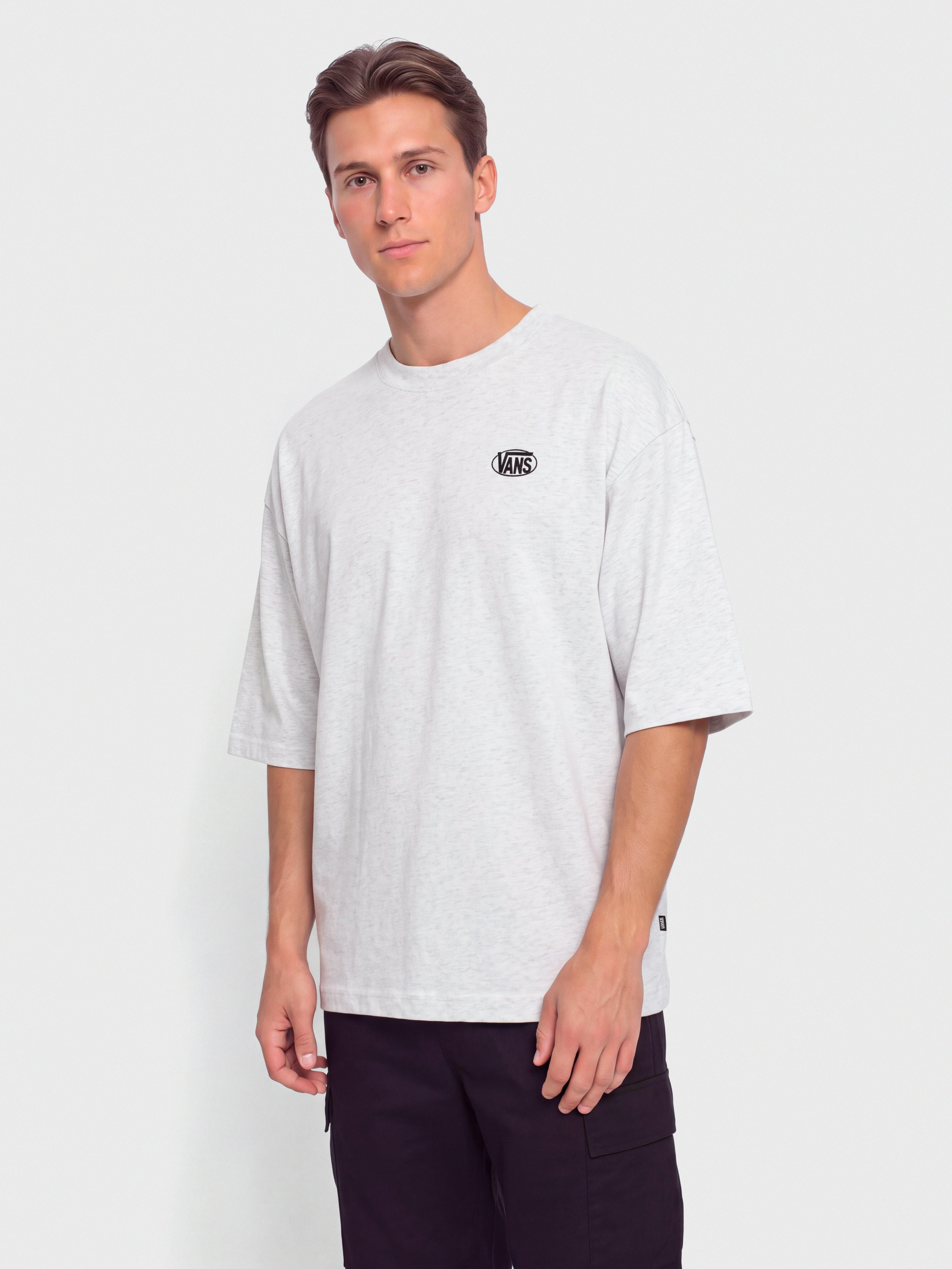T-shirt Vans Oval Logo Loose (light grey heat)
