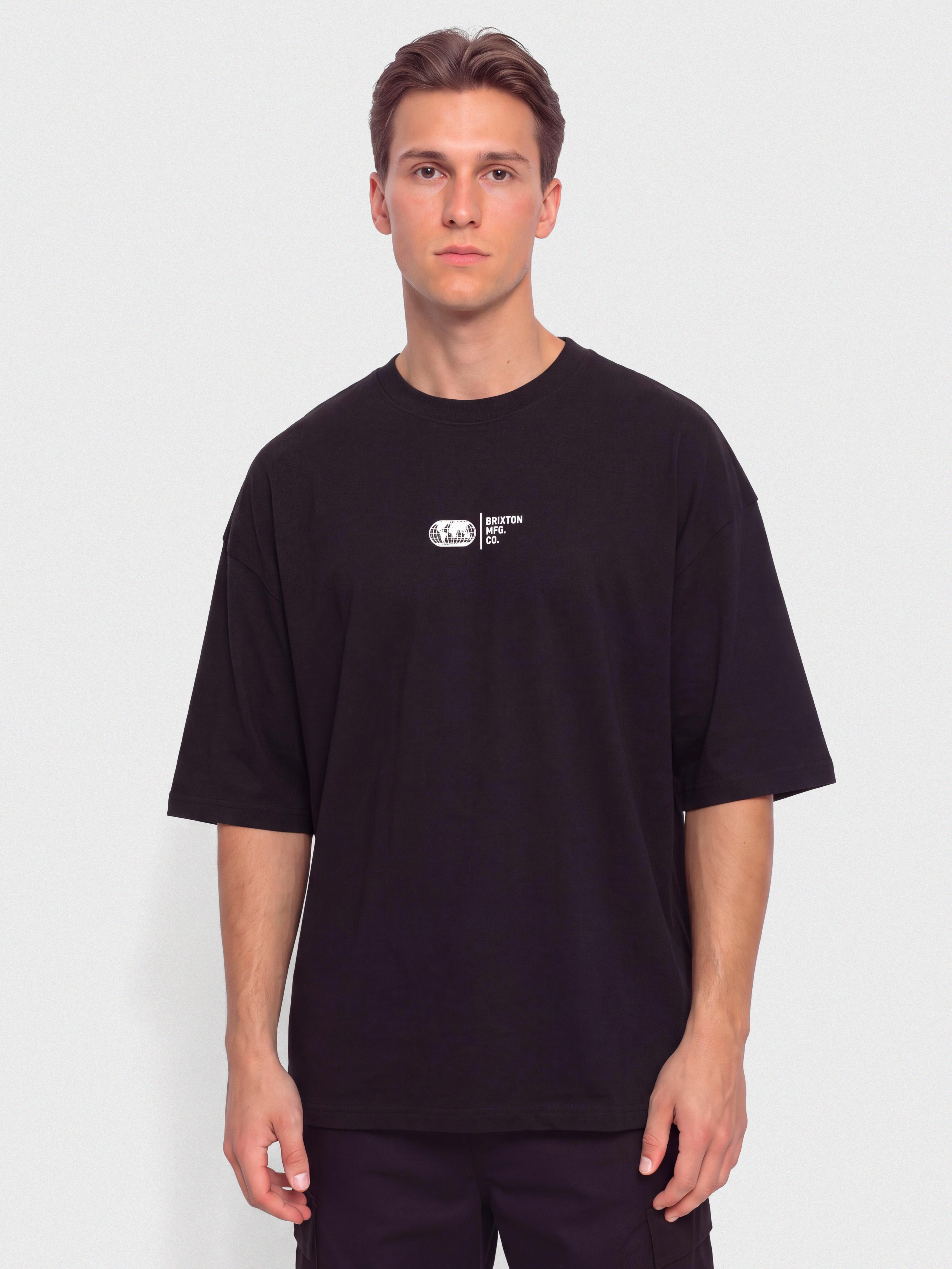 T-shirt Brixton Union Hw Relaxed (black classic wash)