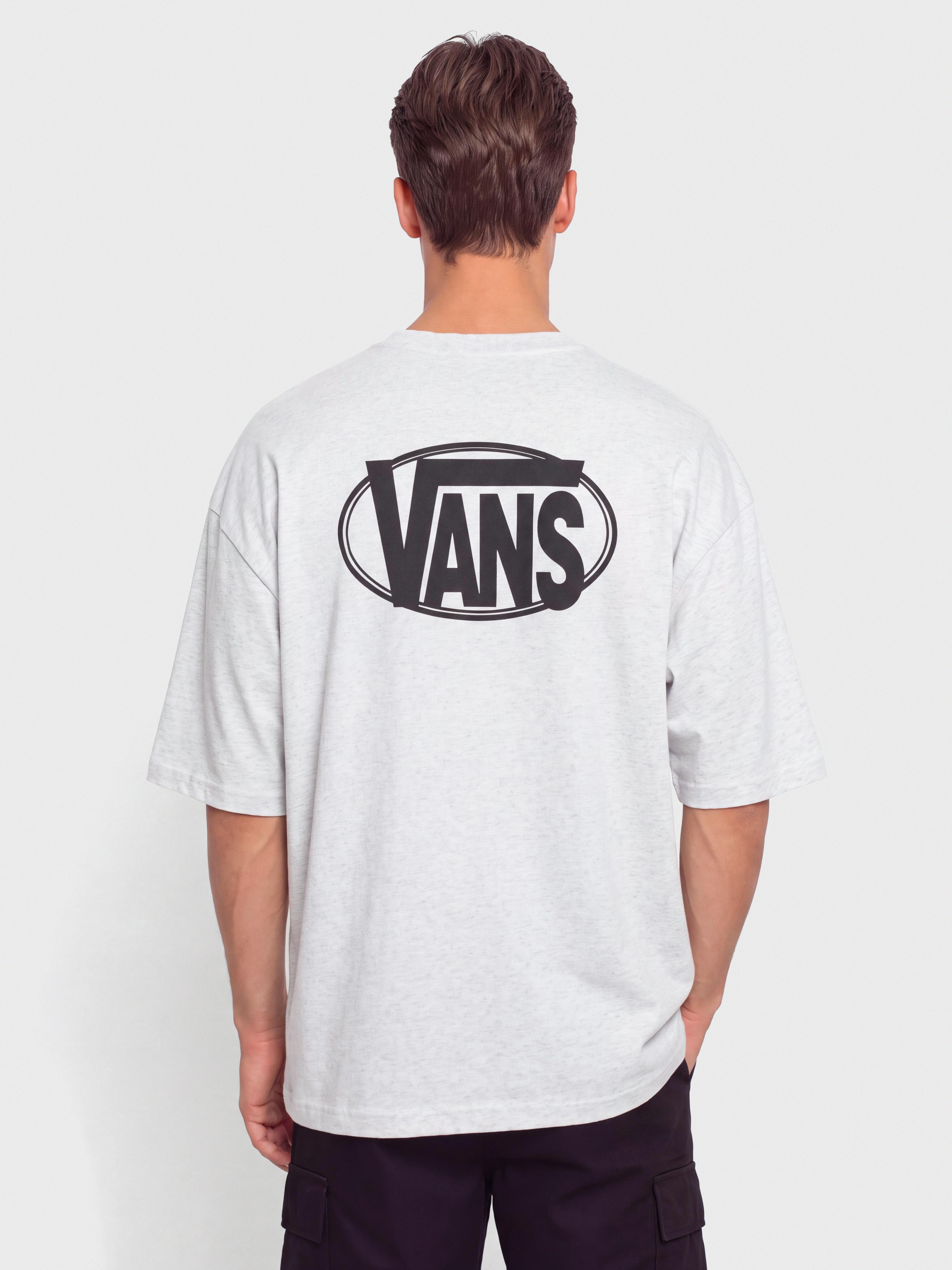 T-shirt Vans Oval Logo Loose (light grey heat)