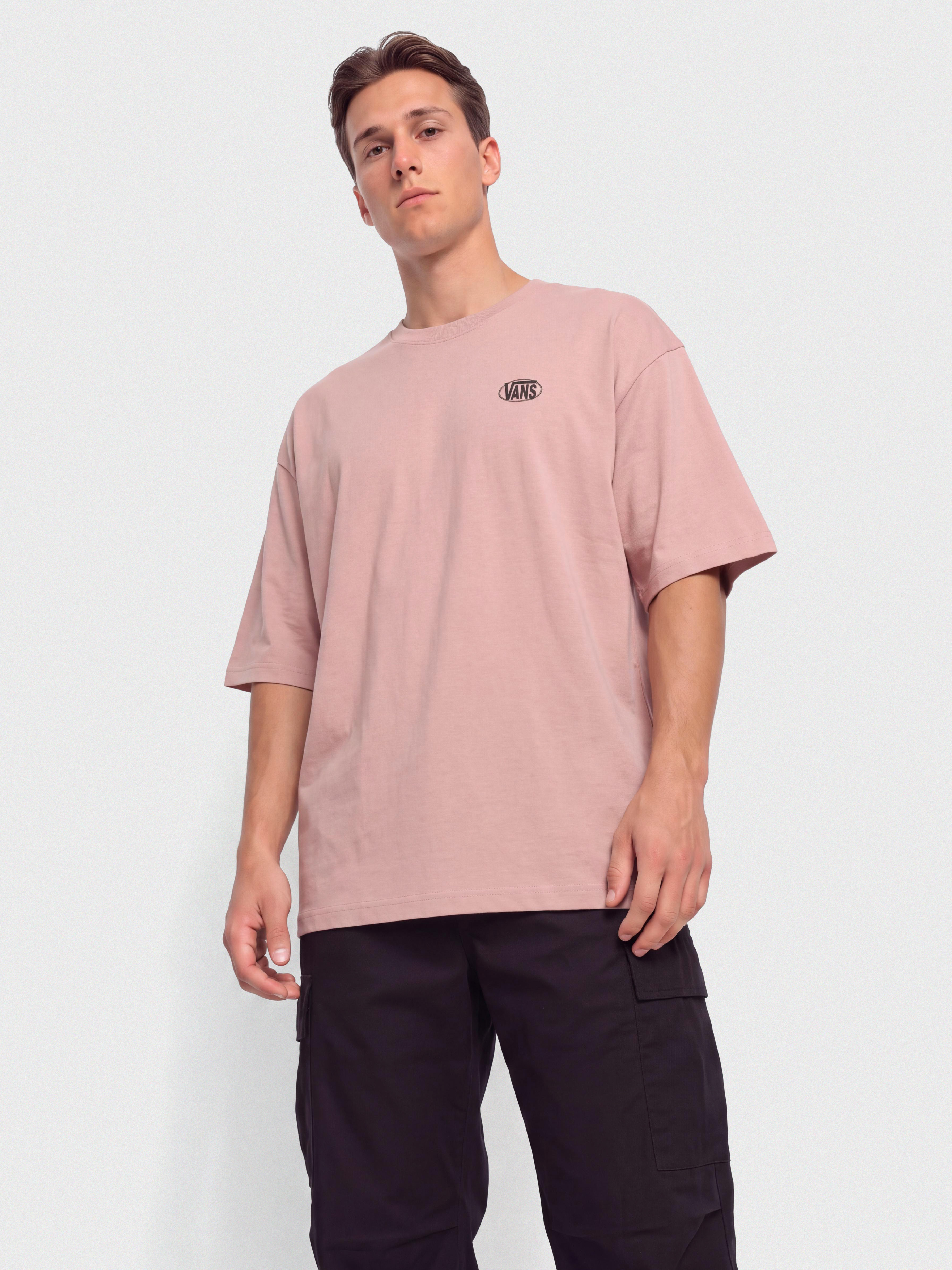 T-shirt Vans Oval Logo Loose (misty mauve)