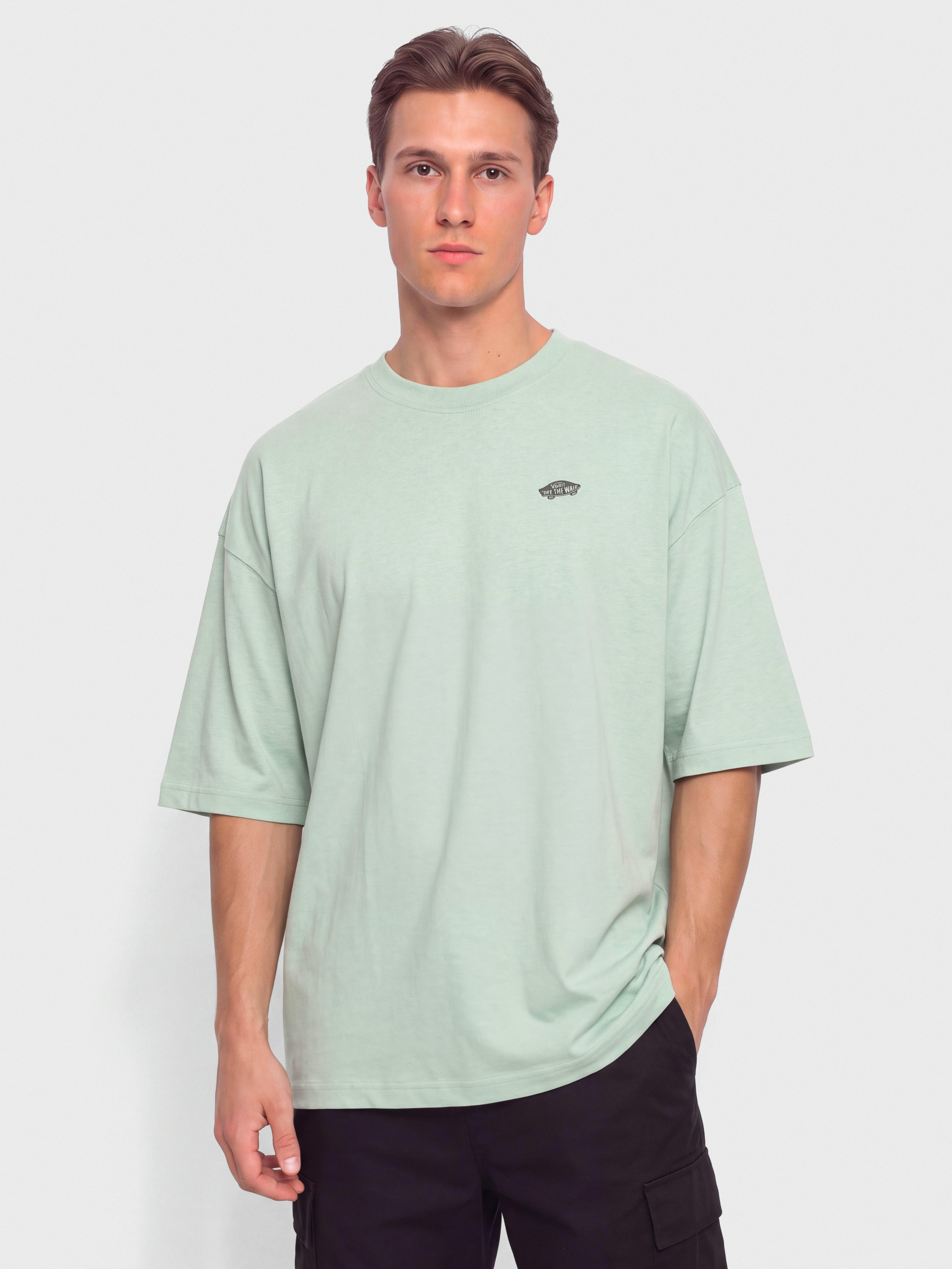 T-shirt Vans Style 76 II Loose (gray olive)
