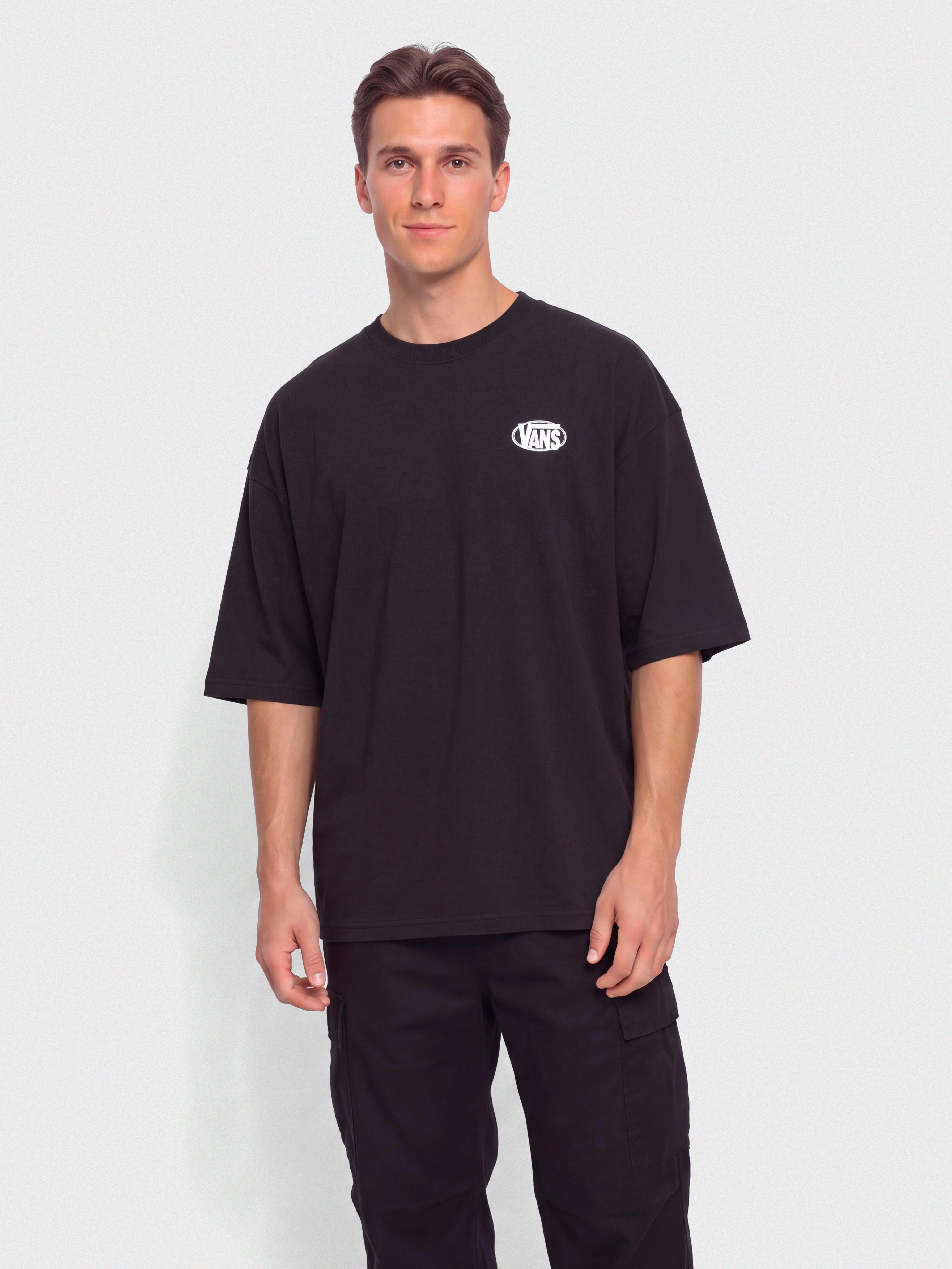 T-shirt Vans Oval Logo Loose (black)