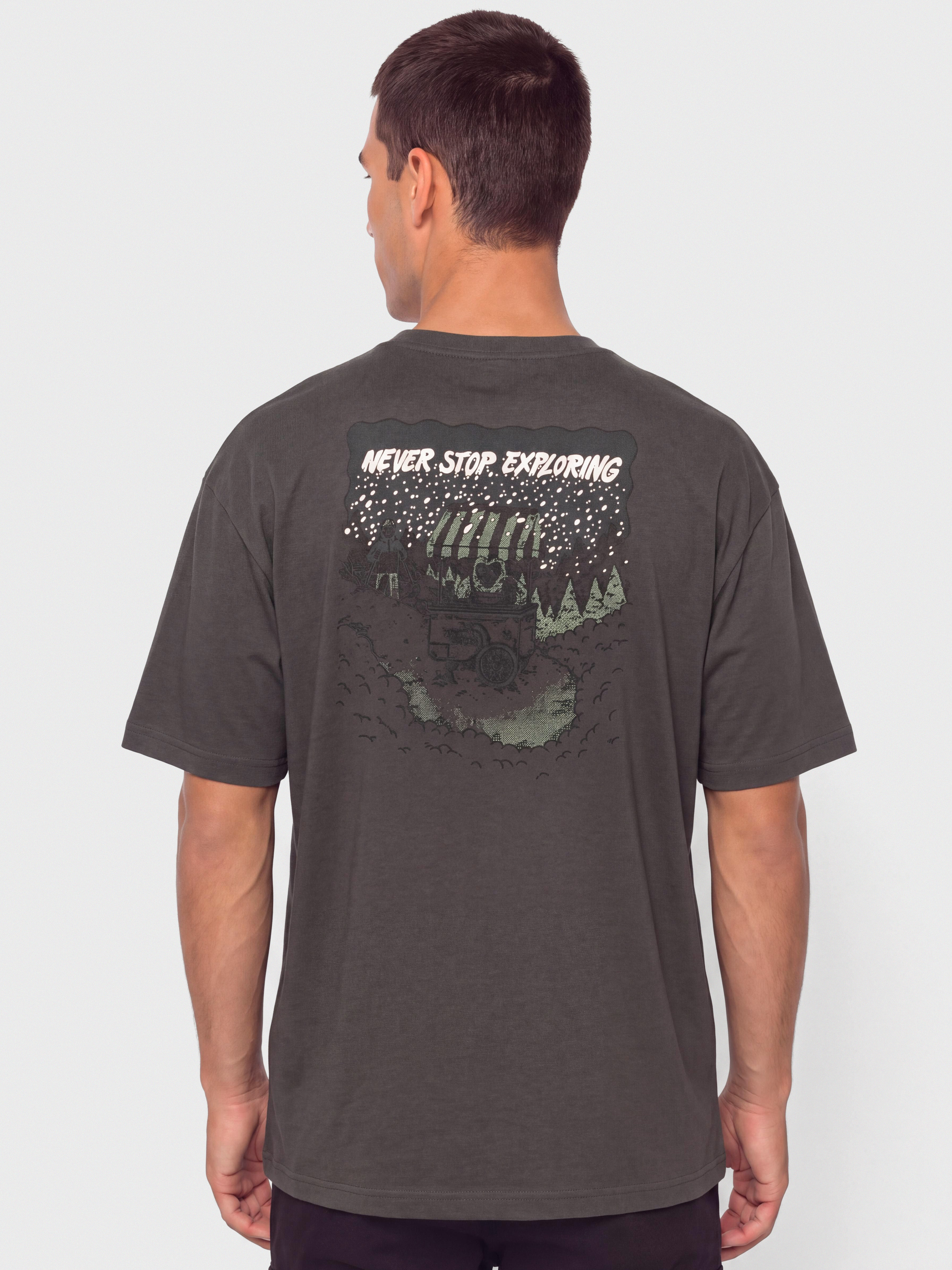 T-shirt The North Face Powder Days Relaxed Graphic (asphalt grey)