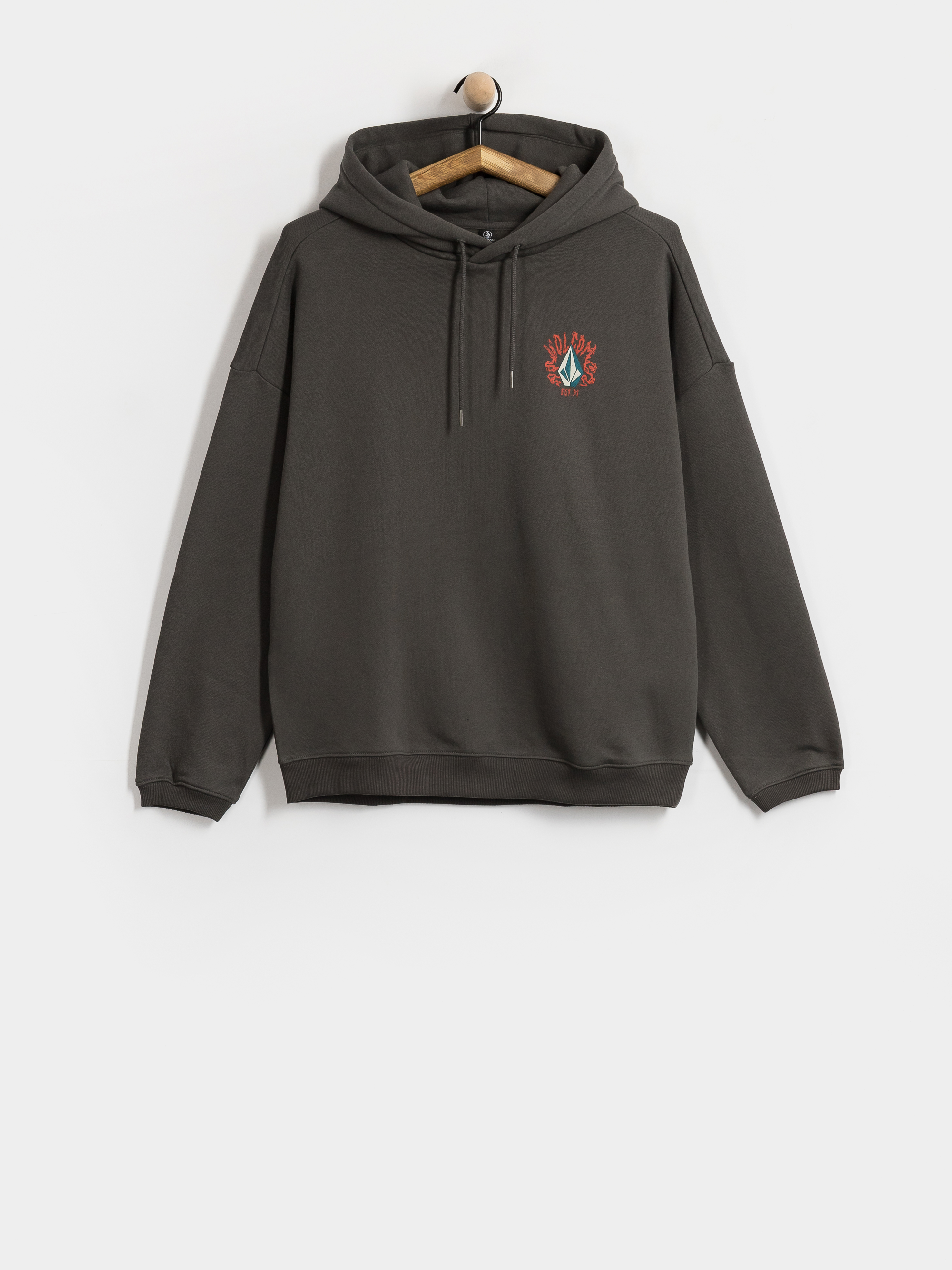Bluza z kapturem Volcom Radical Daze Up HD Wmn (black)