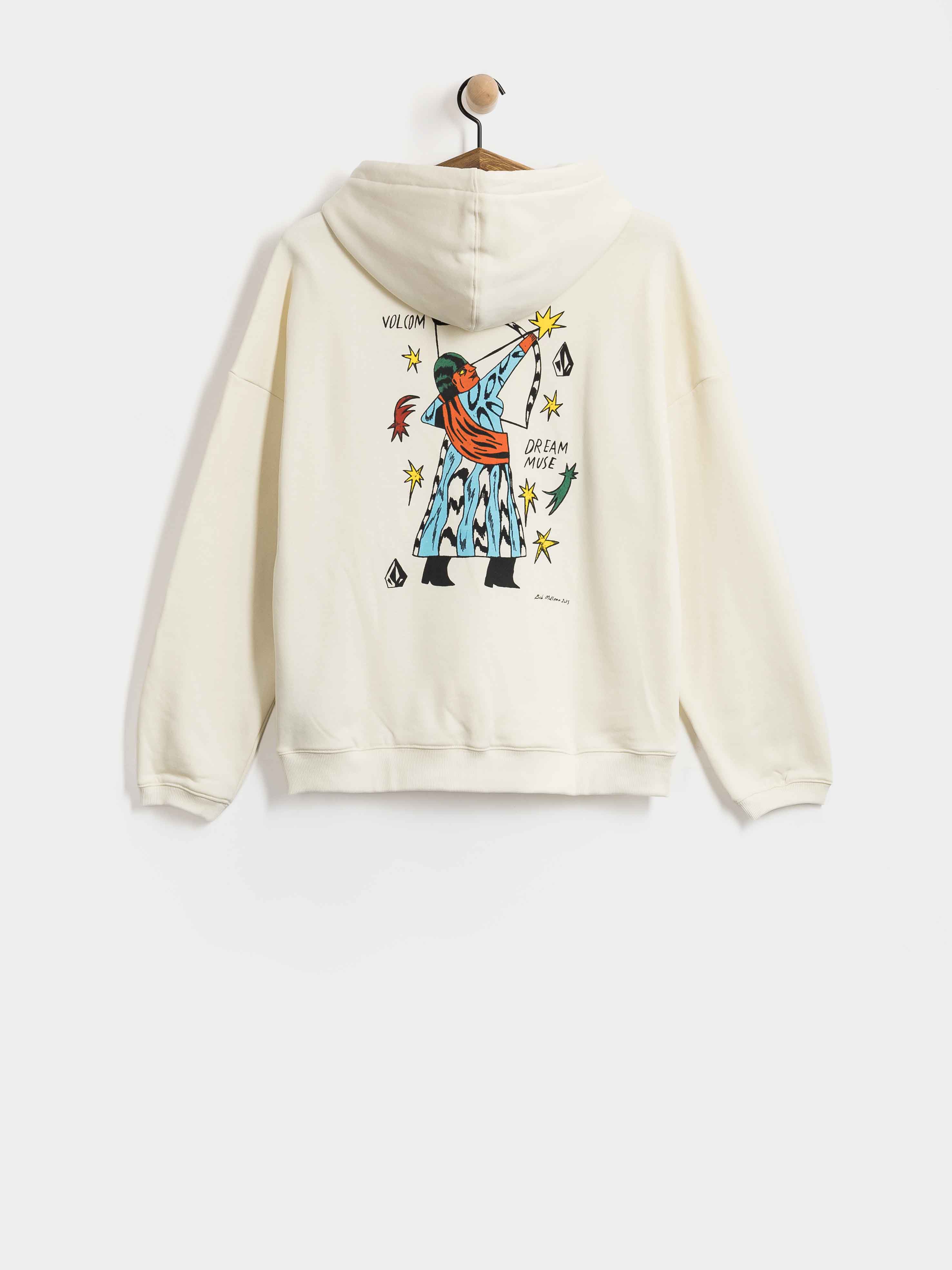 Bluza z kapturem Volcom Radical Daze Up HD Wmn (off white)