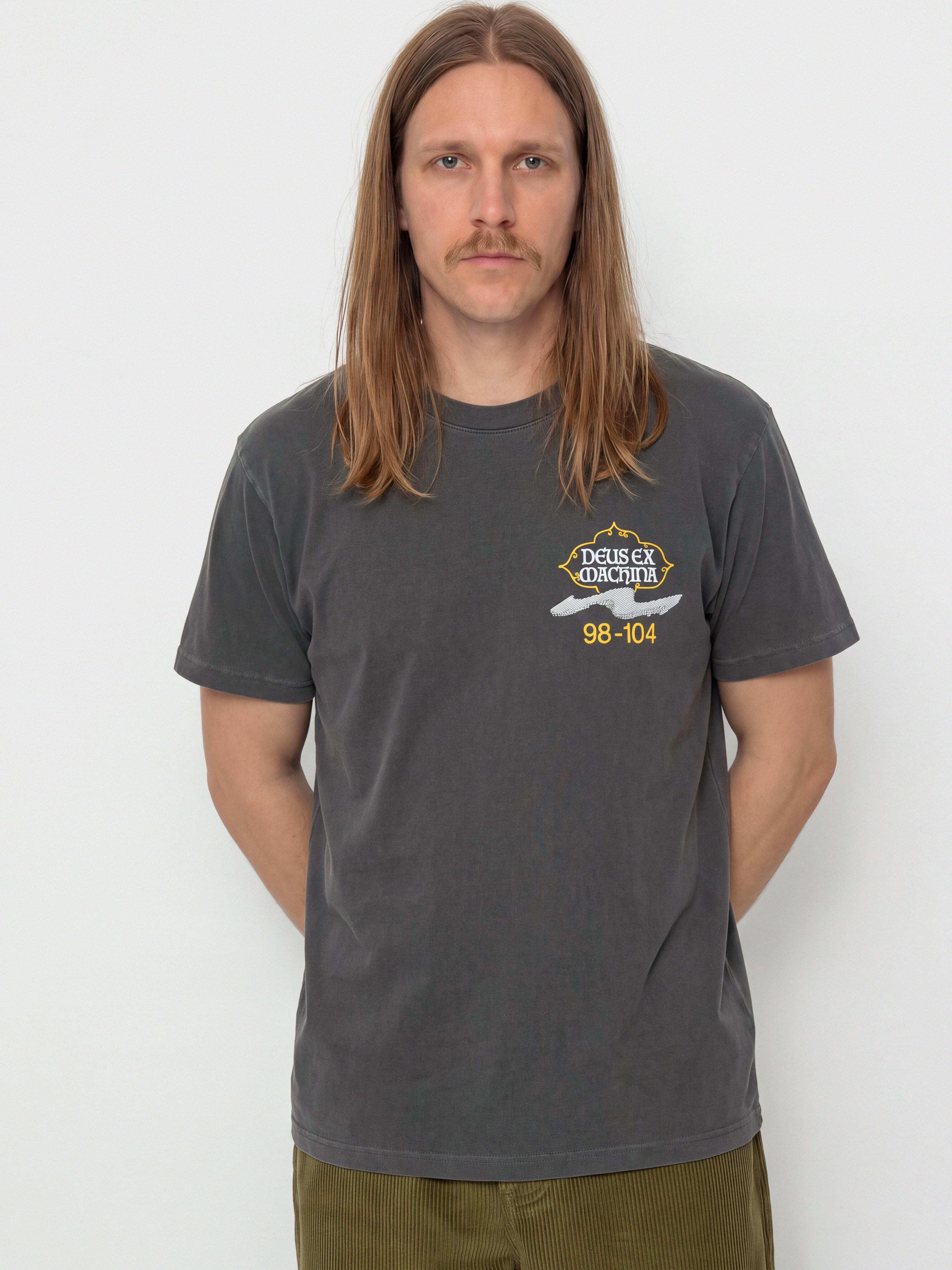 T-shirt Deus Ex Machina Easy Peacey (anthracite grey)