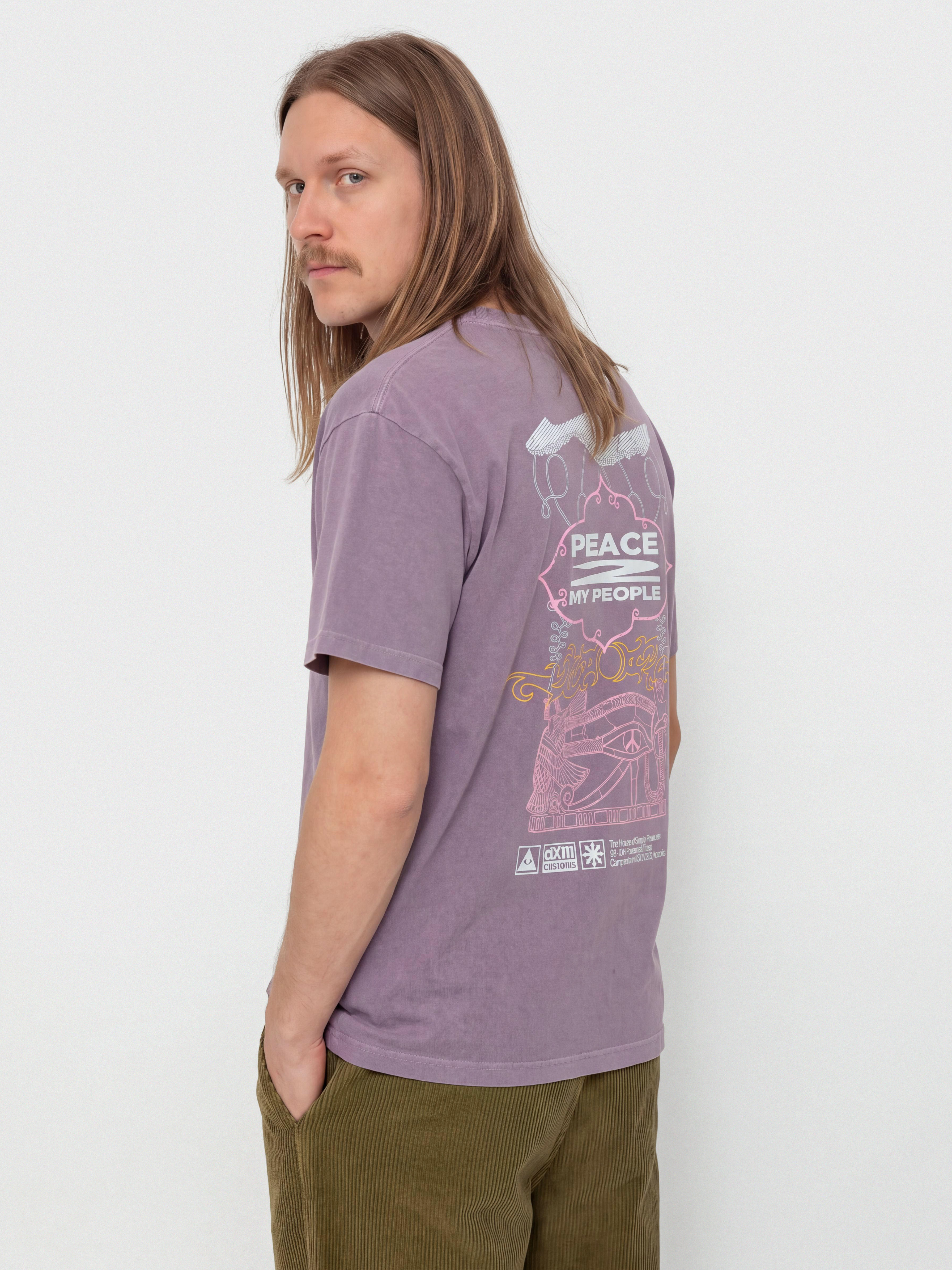 T-shirt Deus Ex Machina Easy Peacey (grape purple)
