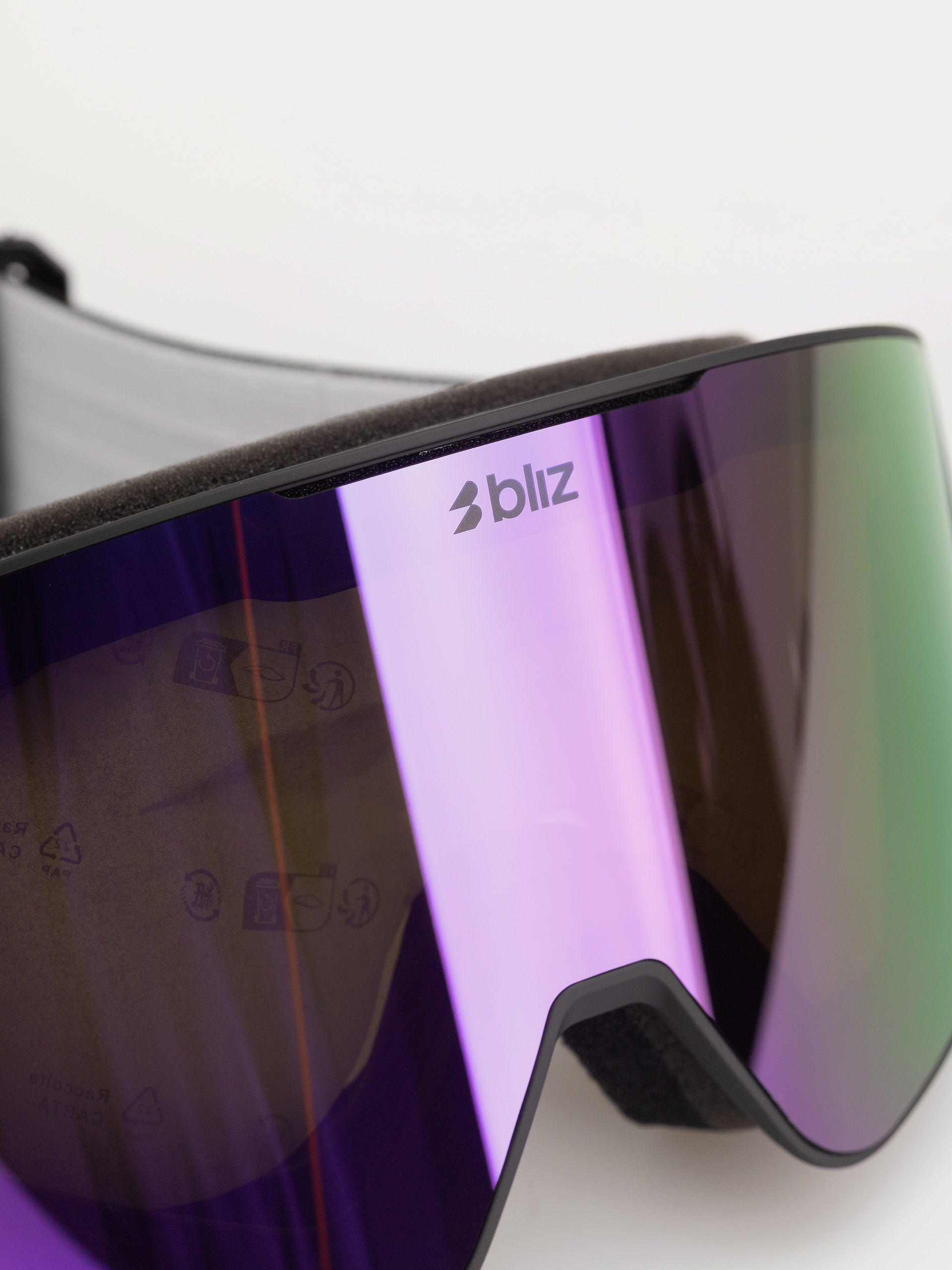 Gogle Bliz G001 (matte black/brown w purple multi)
