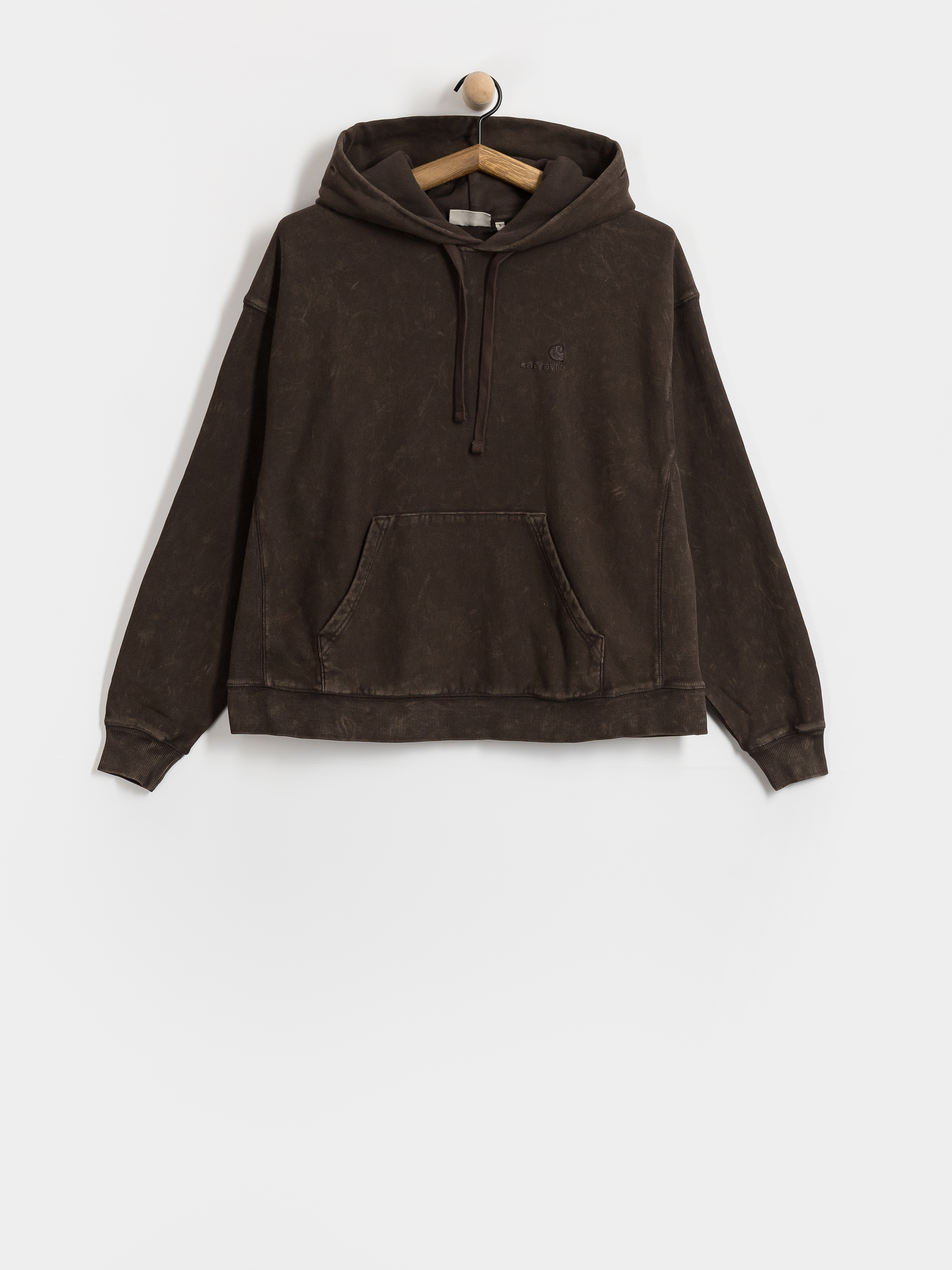 Bluza z kapturem Carhartt WIP Lambert HD Wmn (tobacco/moon wash)