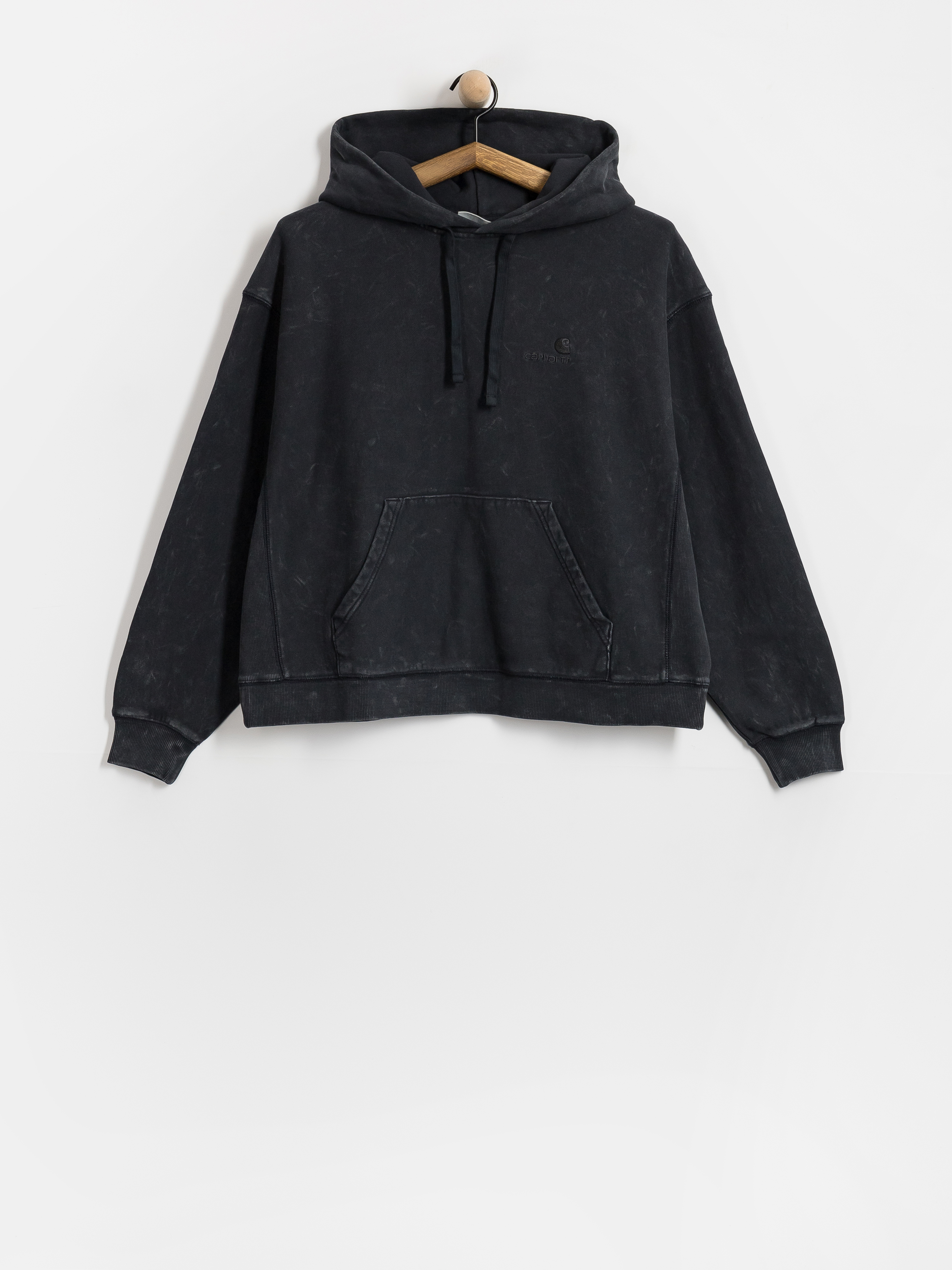 Bluza z kapturem Carhartt WIP Lambert HD Wmn (black/moon wash)