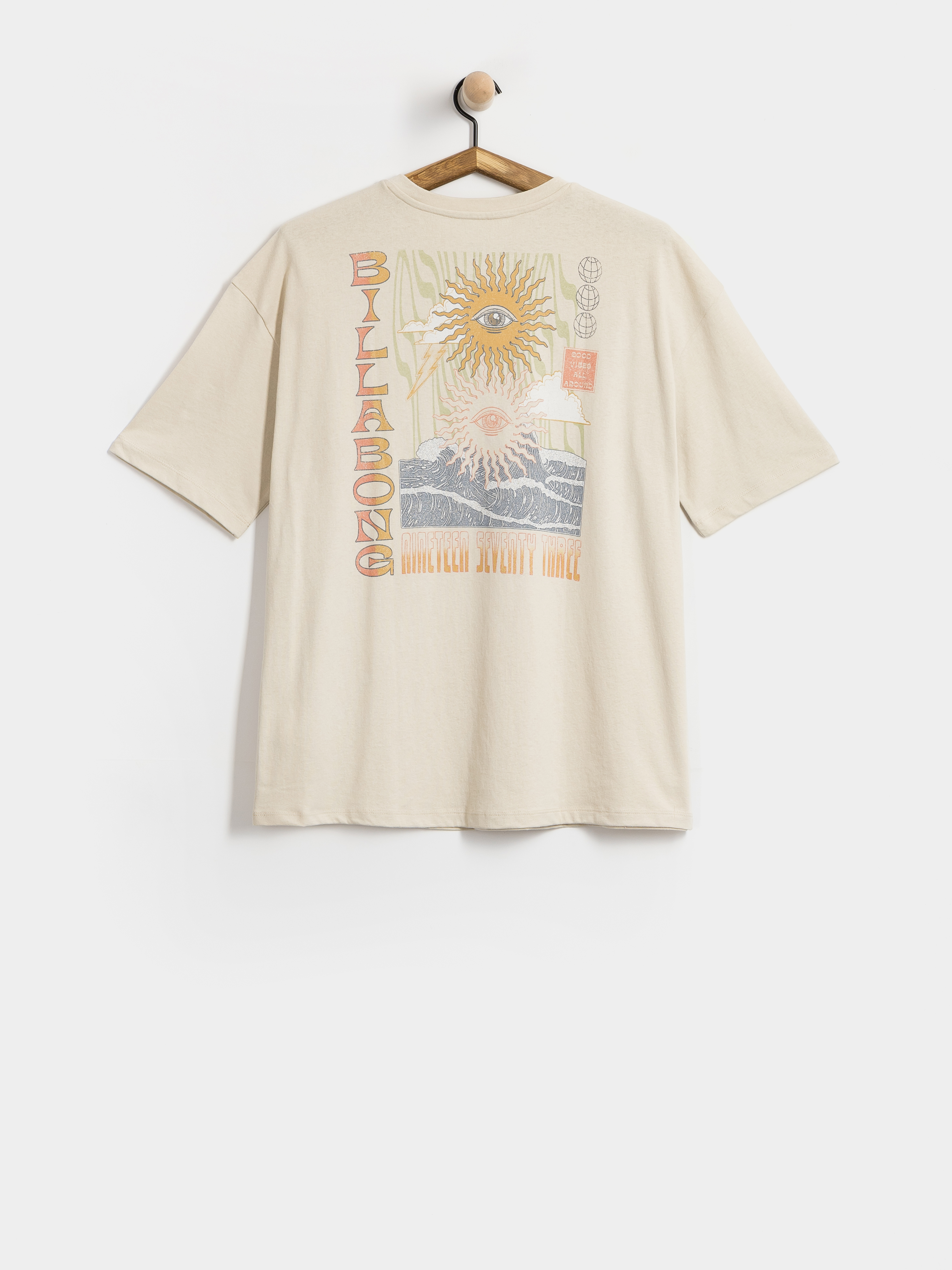 T-shirt Billabong Adiv Good Vibes True Boy Wmn (oatmeal)