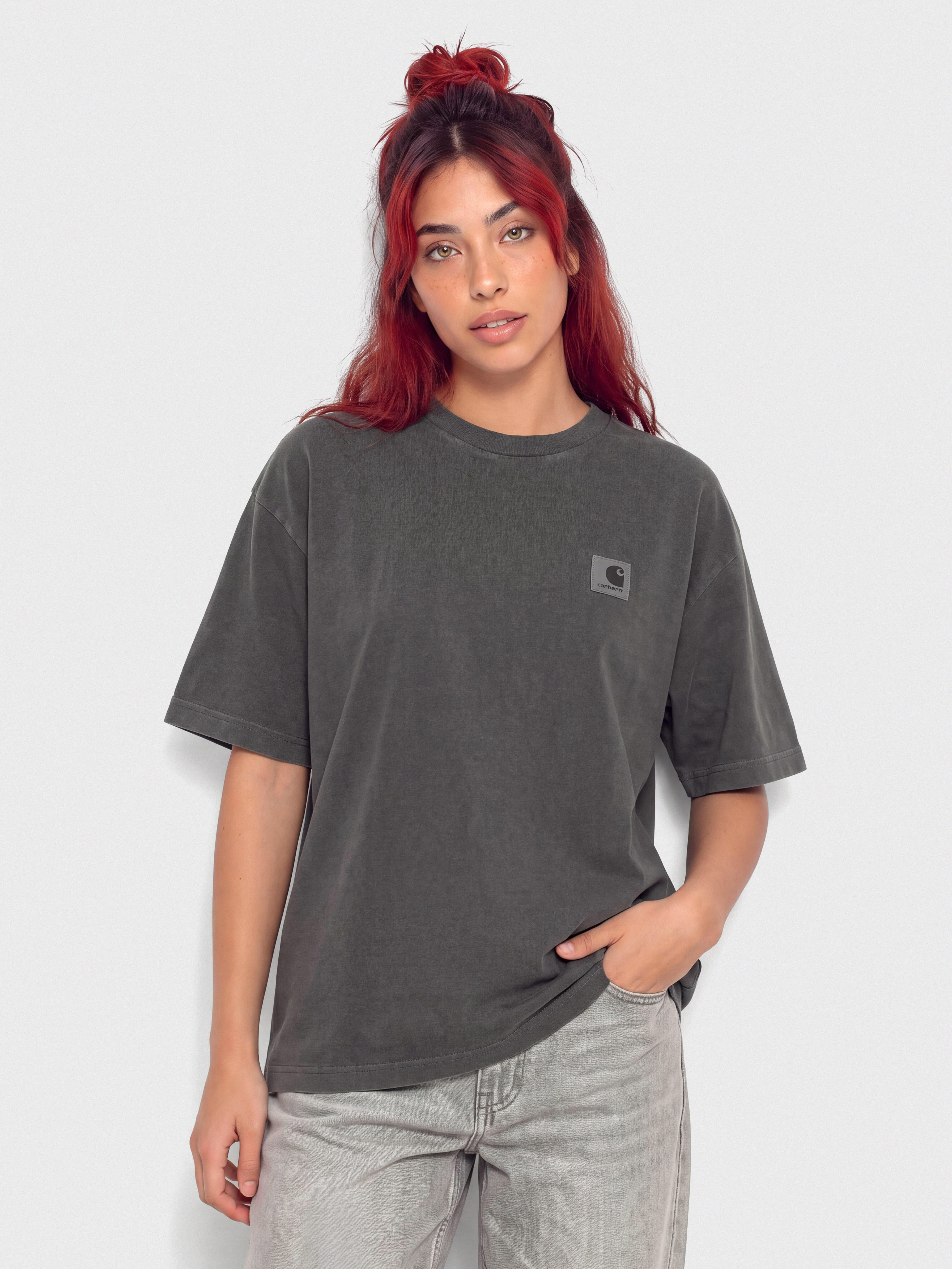 T-shirt Carhartt WIP Nelson Wmn (black/garment dyed)