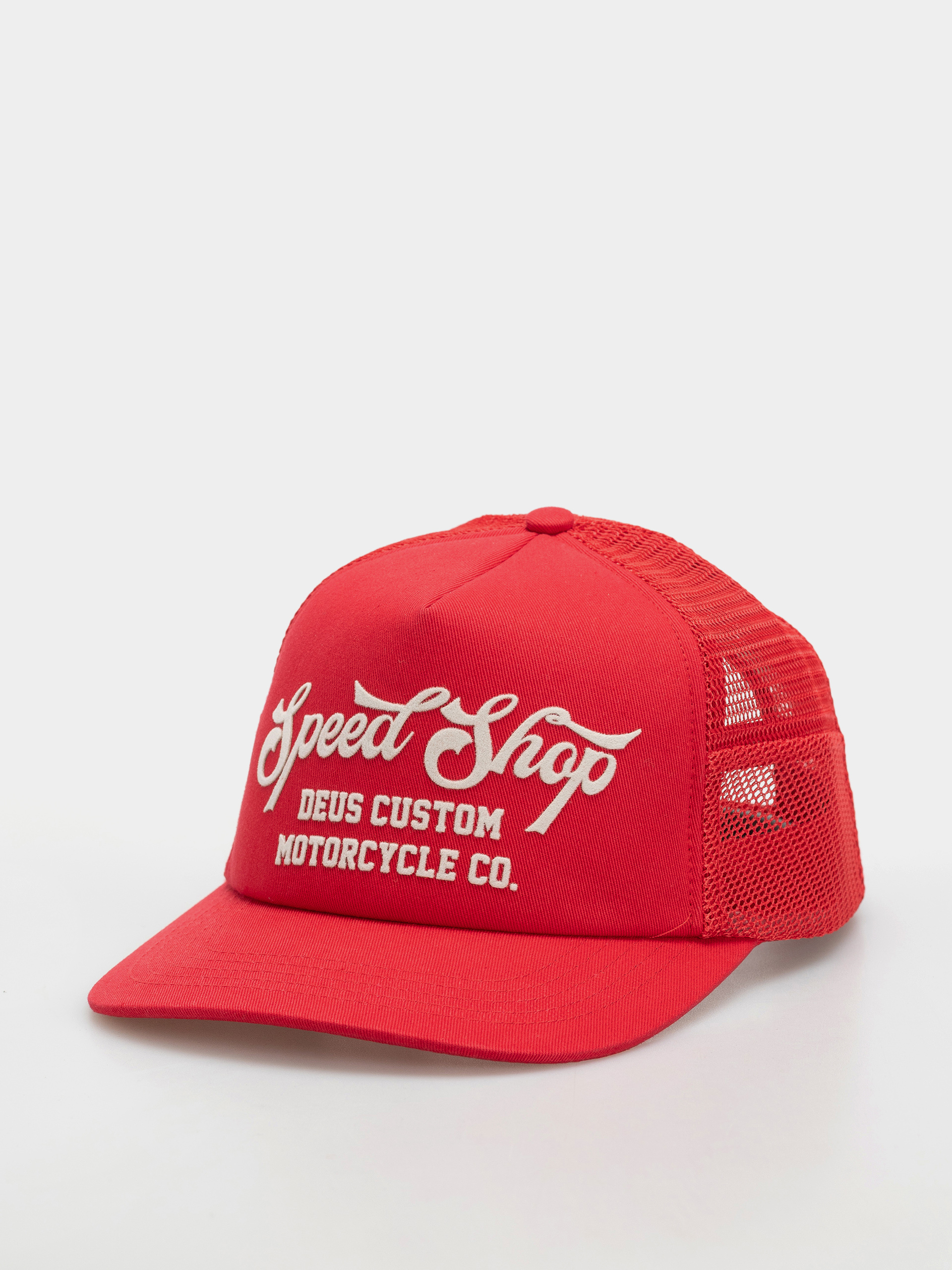 Czapka z daszkiem Deus Ex Machina Welcome Trucker (cherry red)
