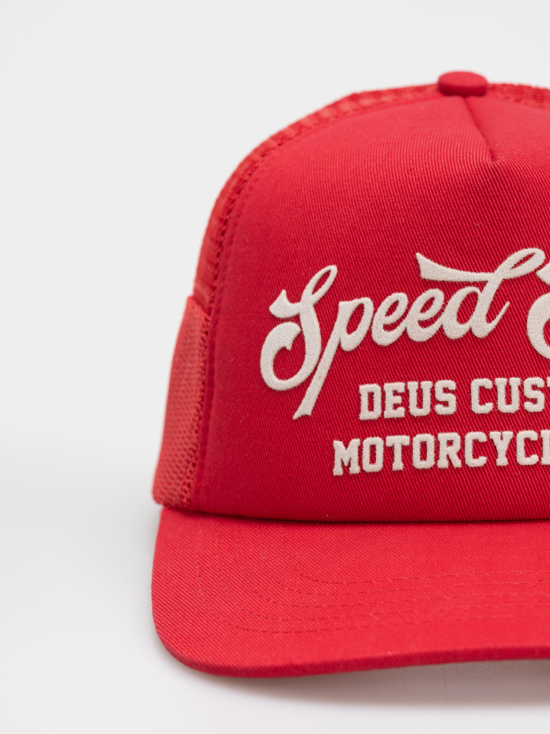 Czapka z daszkiem Deus Ex Machina Welcome Trucker (cherry red)